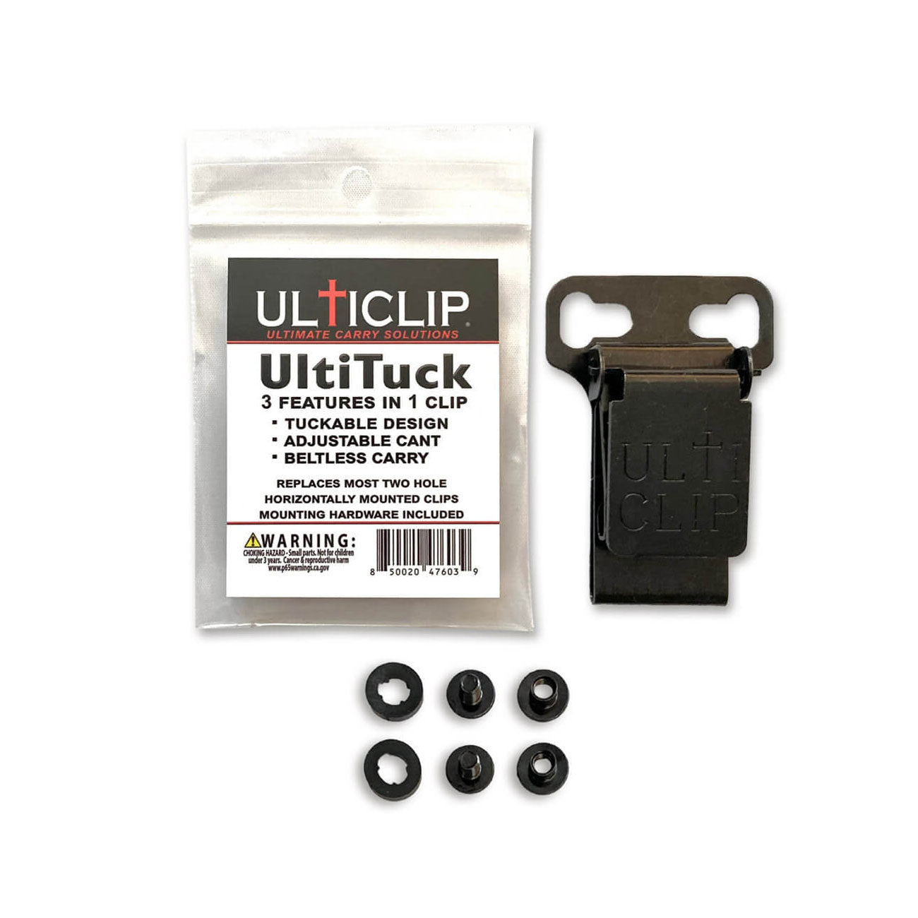 Ulticlip UltiTuck - 3in1 Gürtelclip für Holster aus robustem Metall