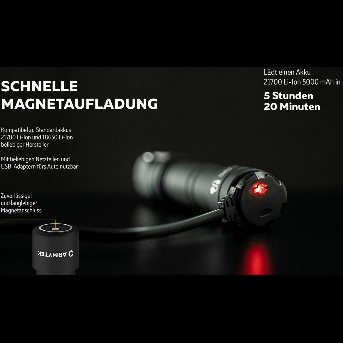 Armytek Wizard C2 Pro Max LR Warmweiß – Stirnlampe mit 3870 lm & Magnetladen