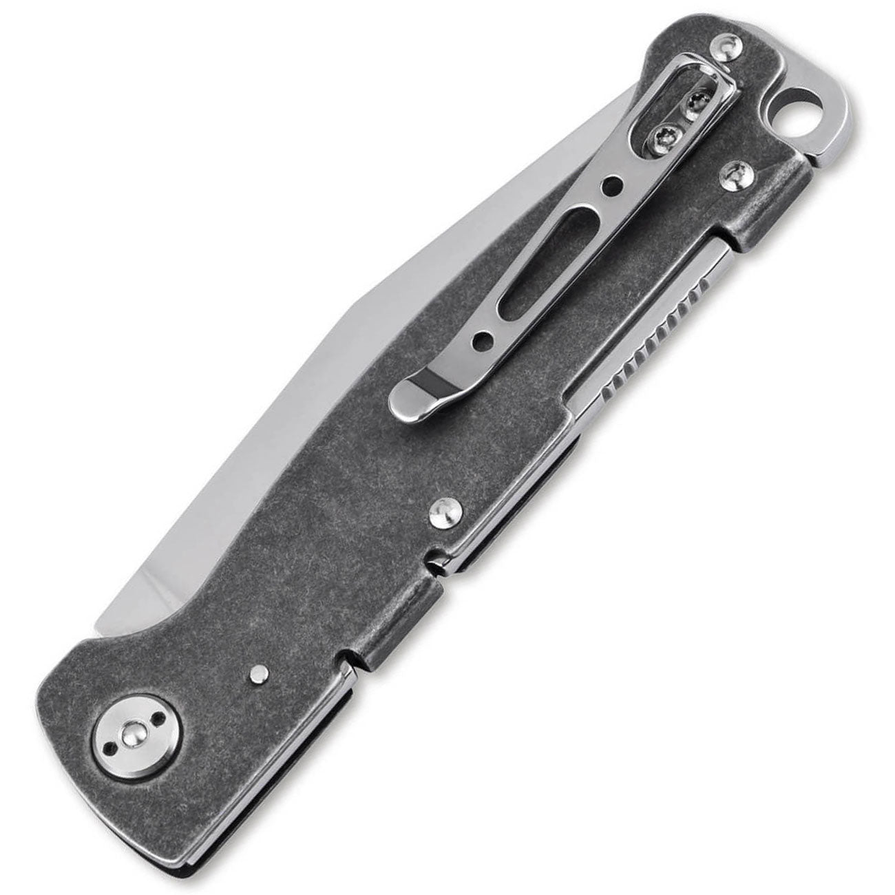Böker Plus Atlas Backlock Clippoint – Taschenmesser mit D2-Klinge & Edelstahlgriff