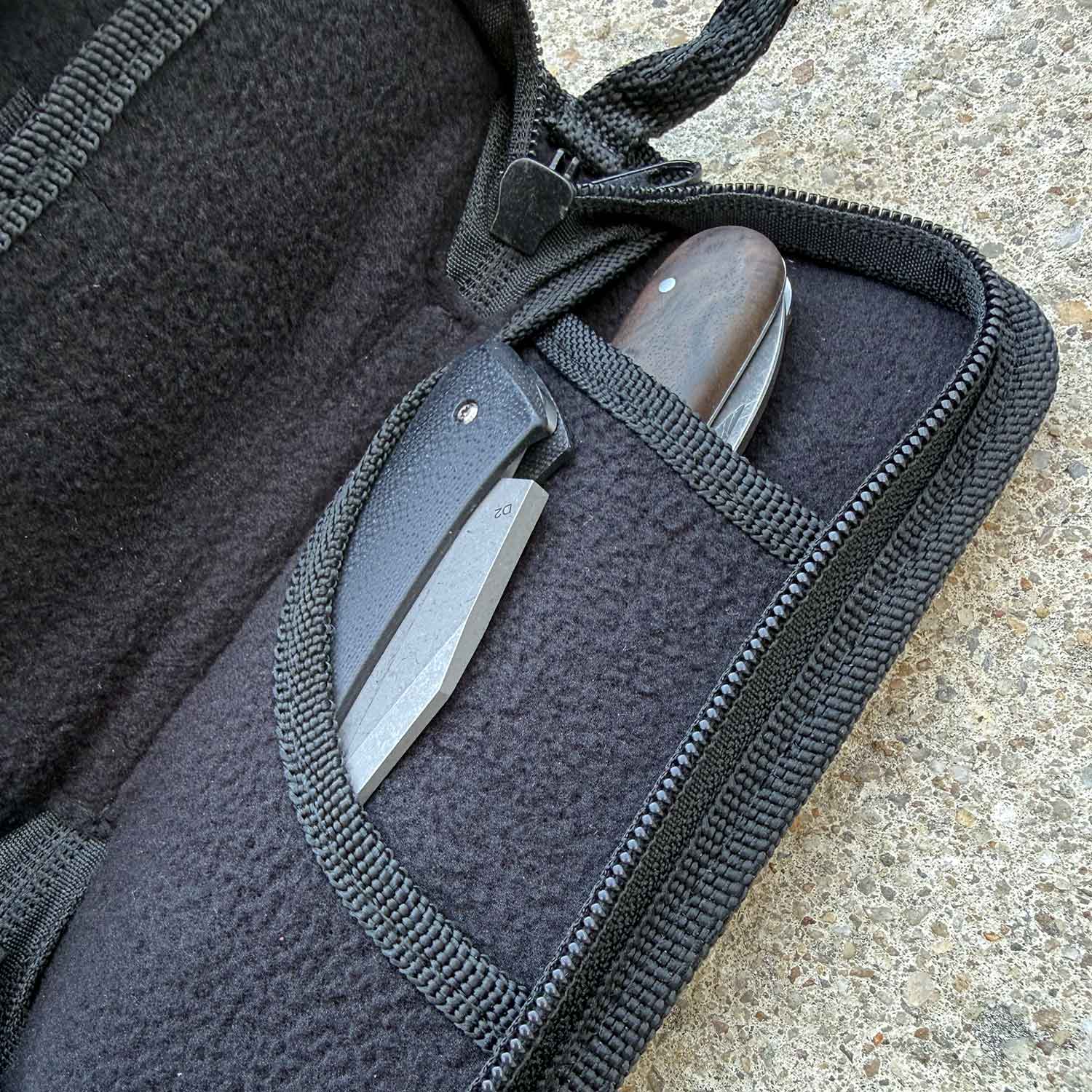 Böker Plus Nylon-Etui – Organizer für Taschenmesser mit Innenfächern – Detailansicht