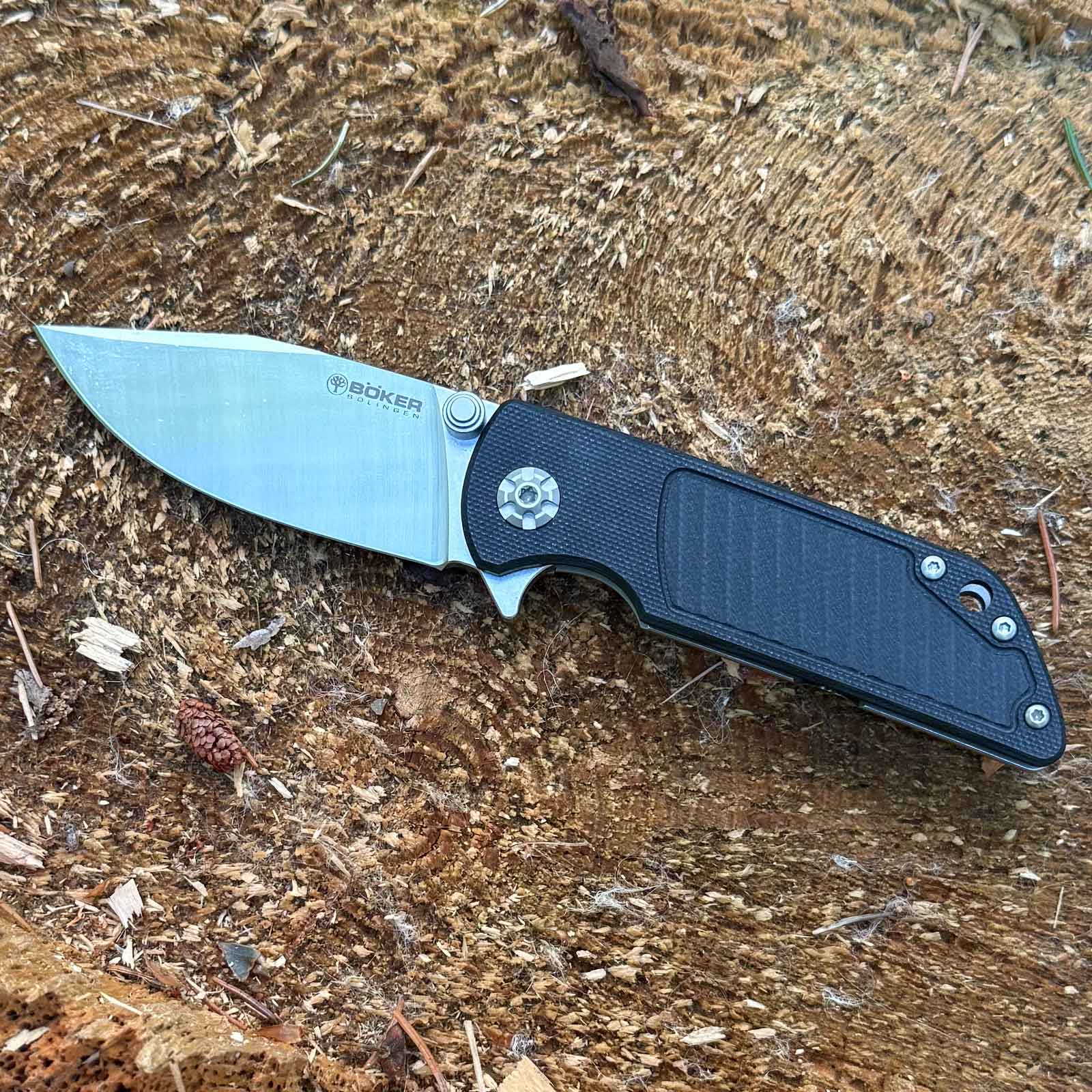 Böker Sherman EDC II G10 Black – Taschenmesser mit MagnaCut & Frame Lock