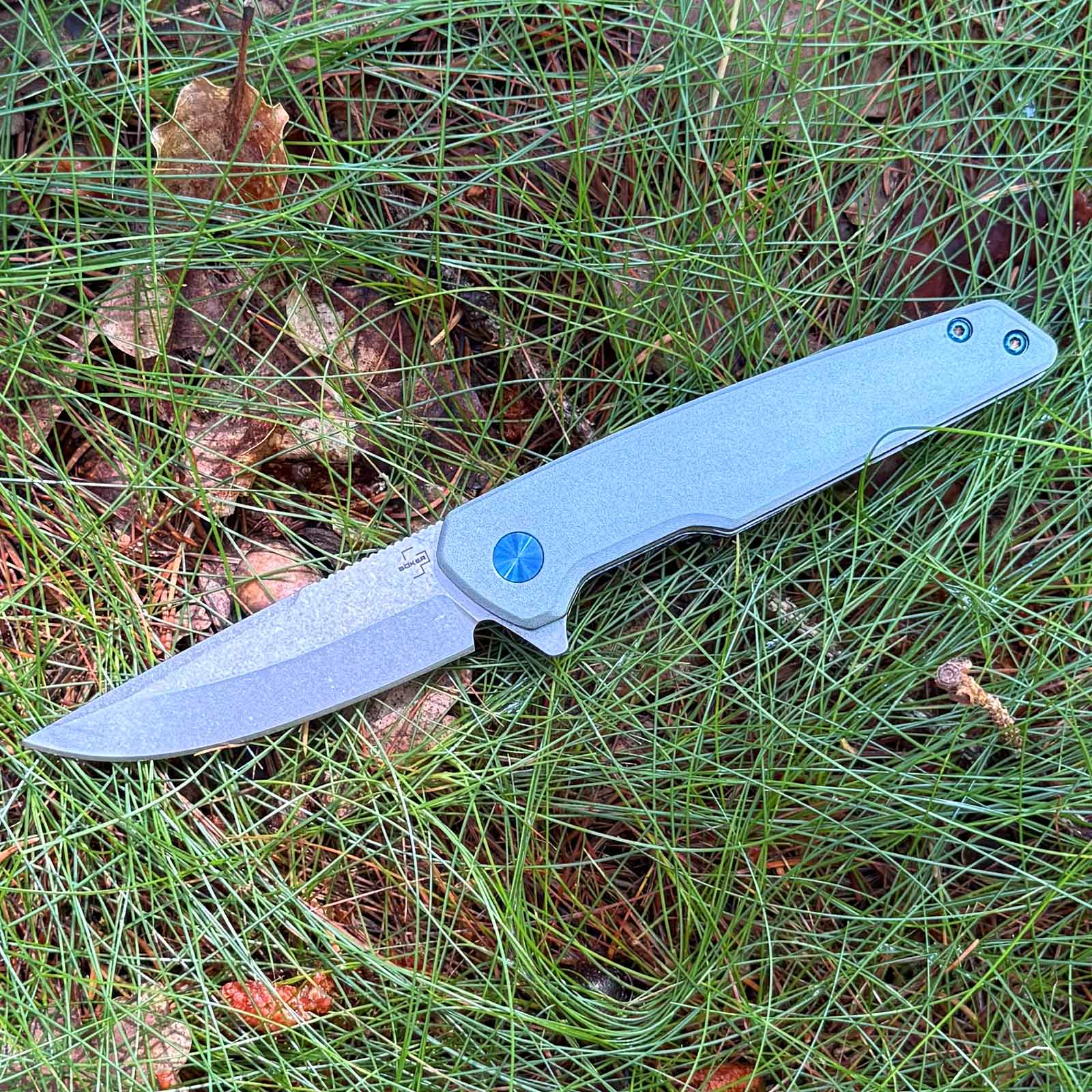Böker Plus The Dace – EDC-Taschenmesser – Blauen Details
