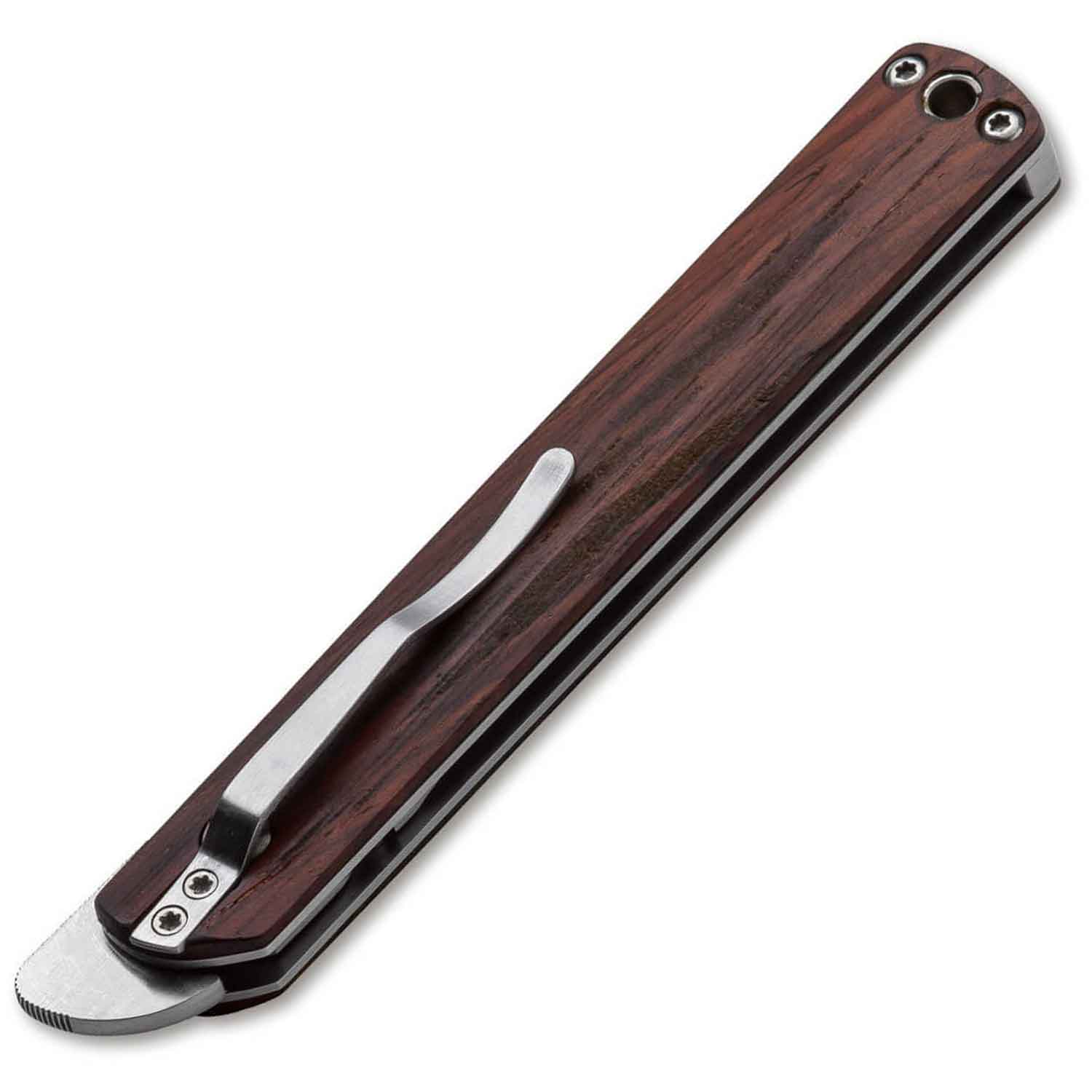 Böker Plus Wasabi Cocobolo – Schlankes Taschenmesser von Kansei Matsuno – Detailansicht