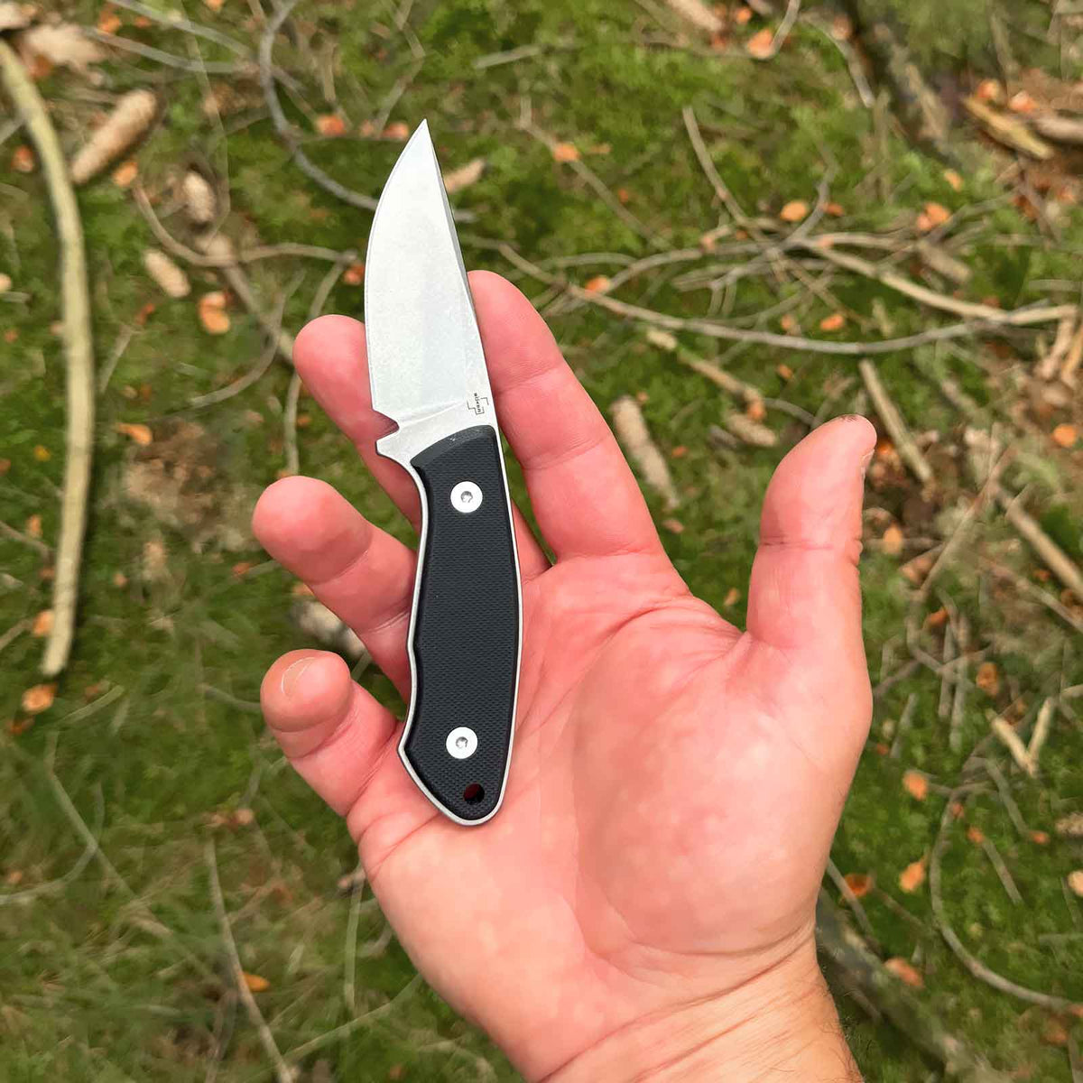 Böker Plus Mini D.A.D. – in der Hand als Größenvergleich