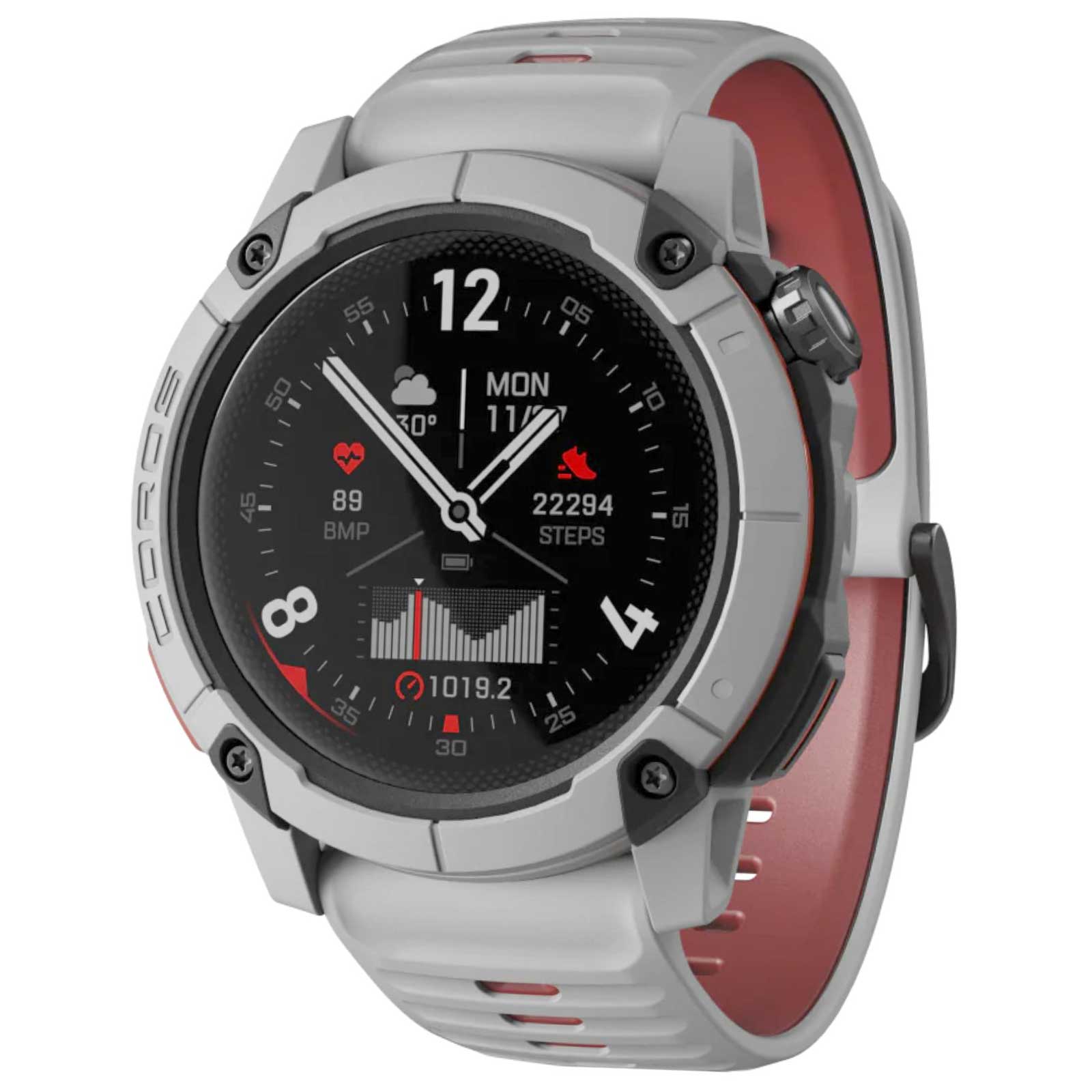 Coros Nomad – robuste GPS-Sportuhr ash & hellgrau