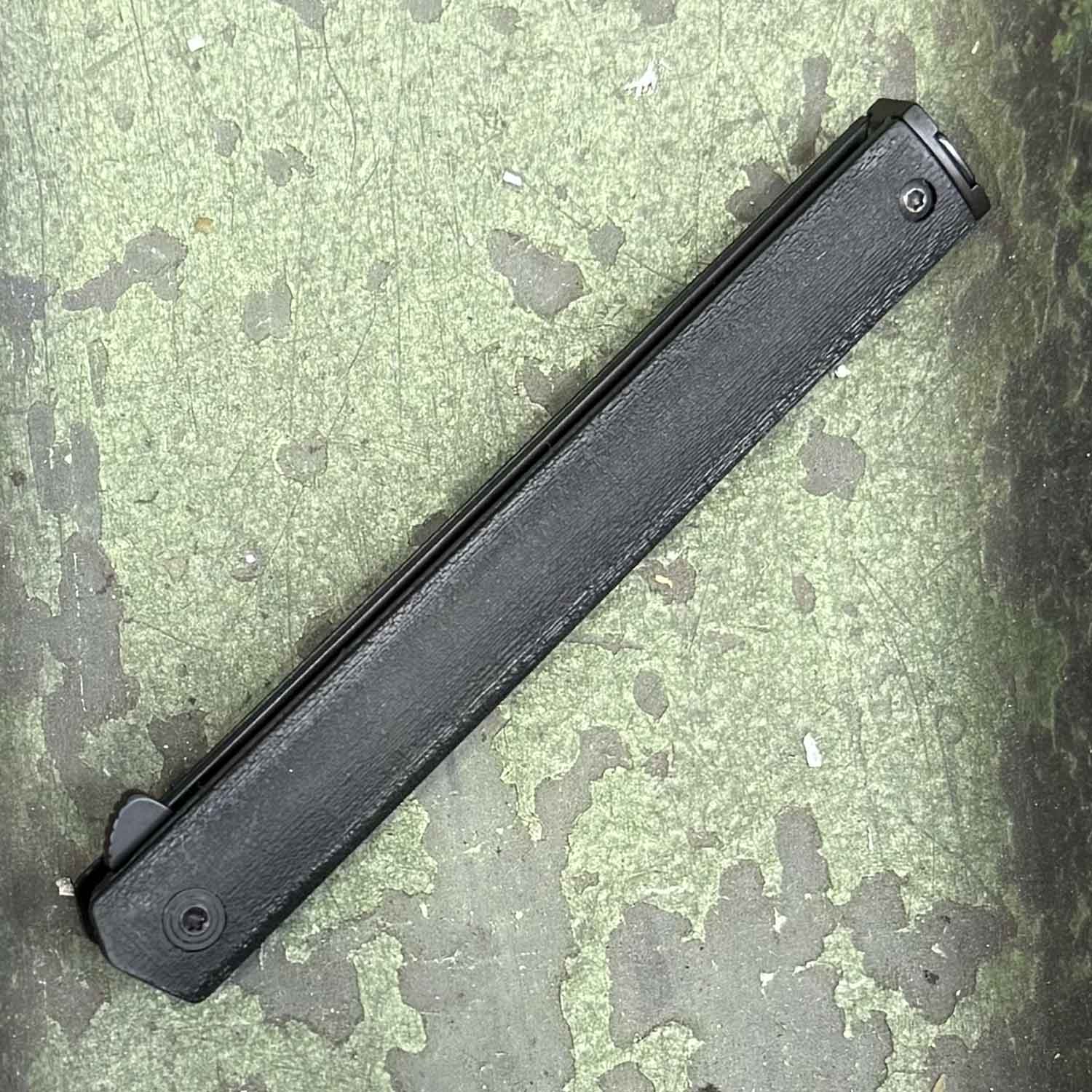 CRKT CEO Black – Schlankes EDC Taschenmesser mit AUS-8 Klinge und Tip-Down Clip – Detailansicht