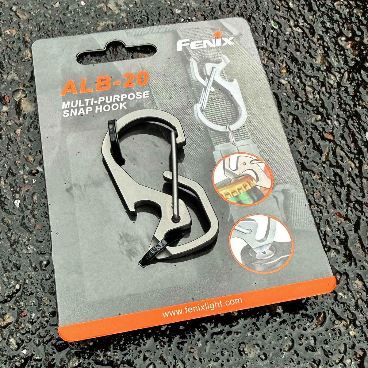Fenix ALB-20 Multifunktions Karabinerhaken Tool – Detailansicht
