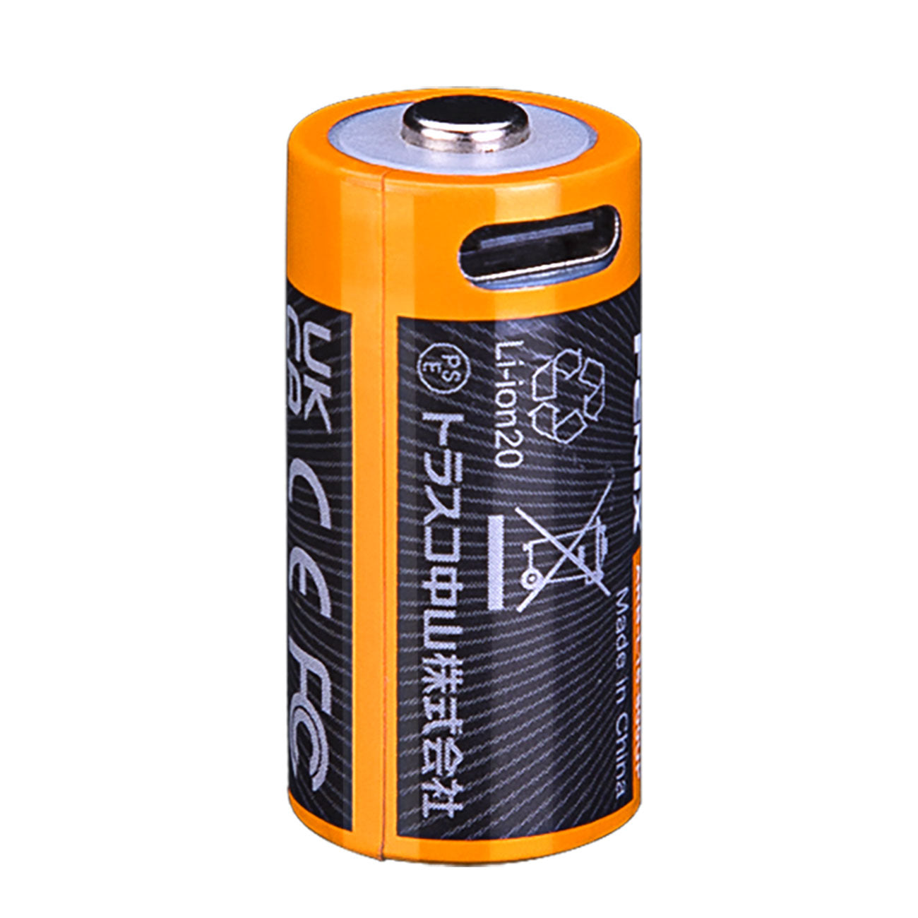 Fenix ARB-L16-UP 16340 Li-Ion Akku 3,6V RC123A Schutzschaltung USB-C – USB-C Ladefunktion