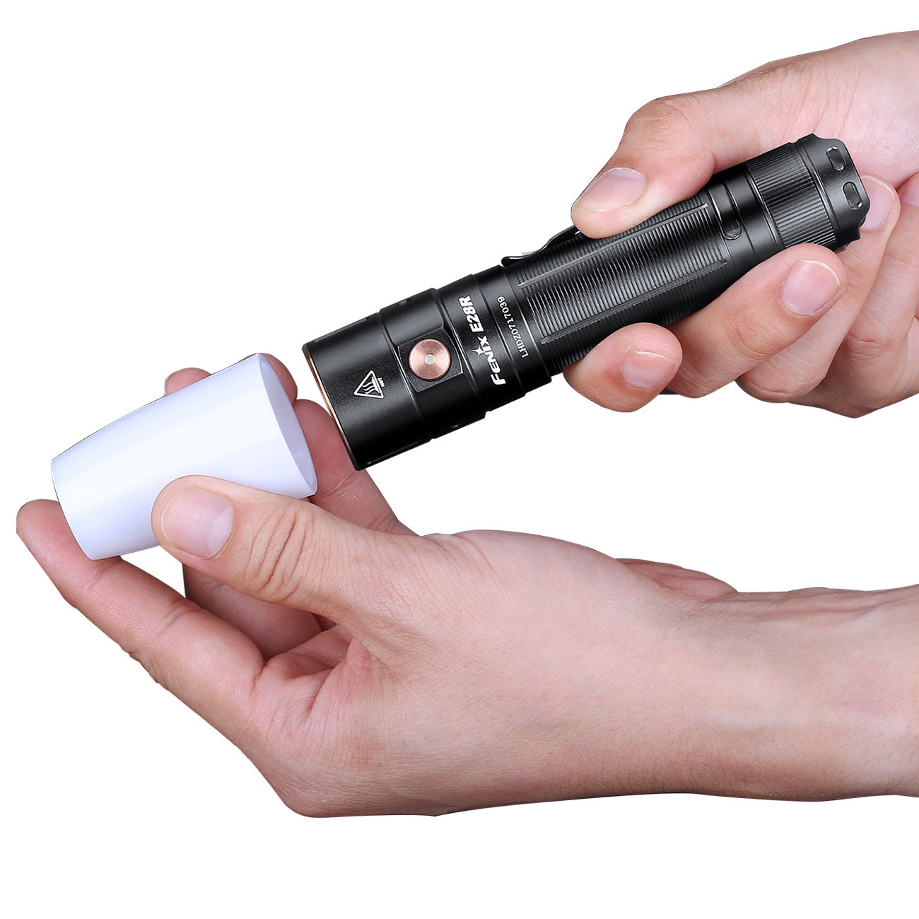Fenix AOD-S V2.0 Diffusor weiß Streulichtaufsatz für E, LD & PD Serie – Detailansicht