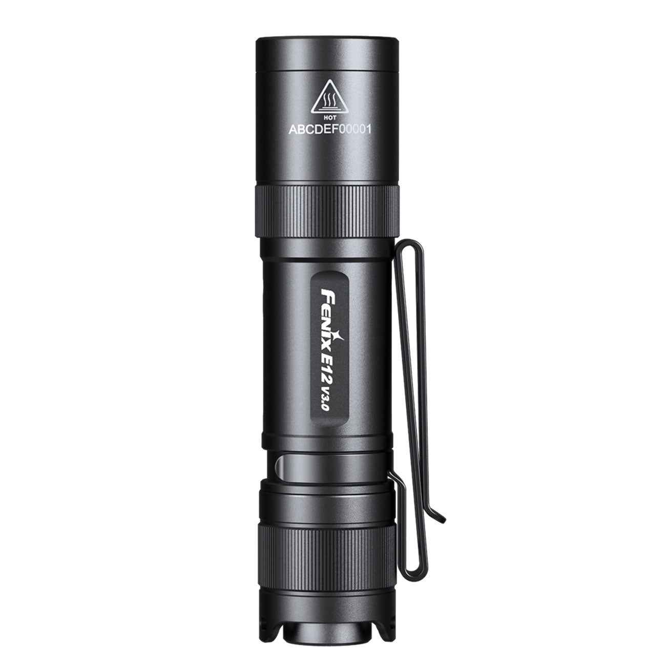 Fenix E12 V3.0 LED Taschenlampe mit AA Batterie 200 Lumen – Detailansicht