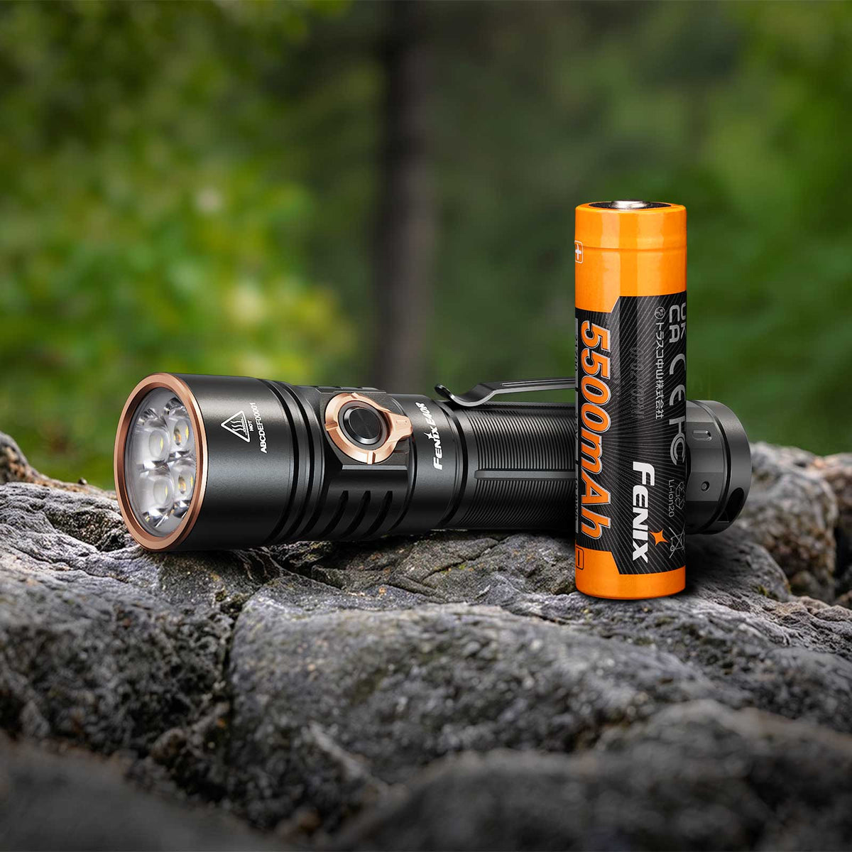 Fenix E40R – LED-Taschenlampe mit 5000 lm, Instant Turbo, USB-C, Akku & Magnet