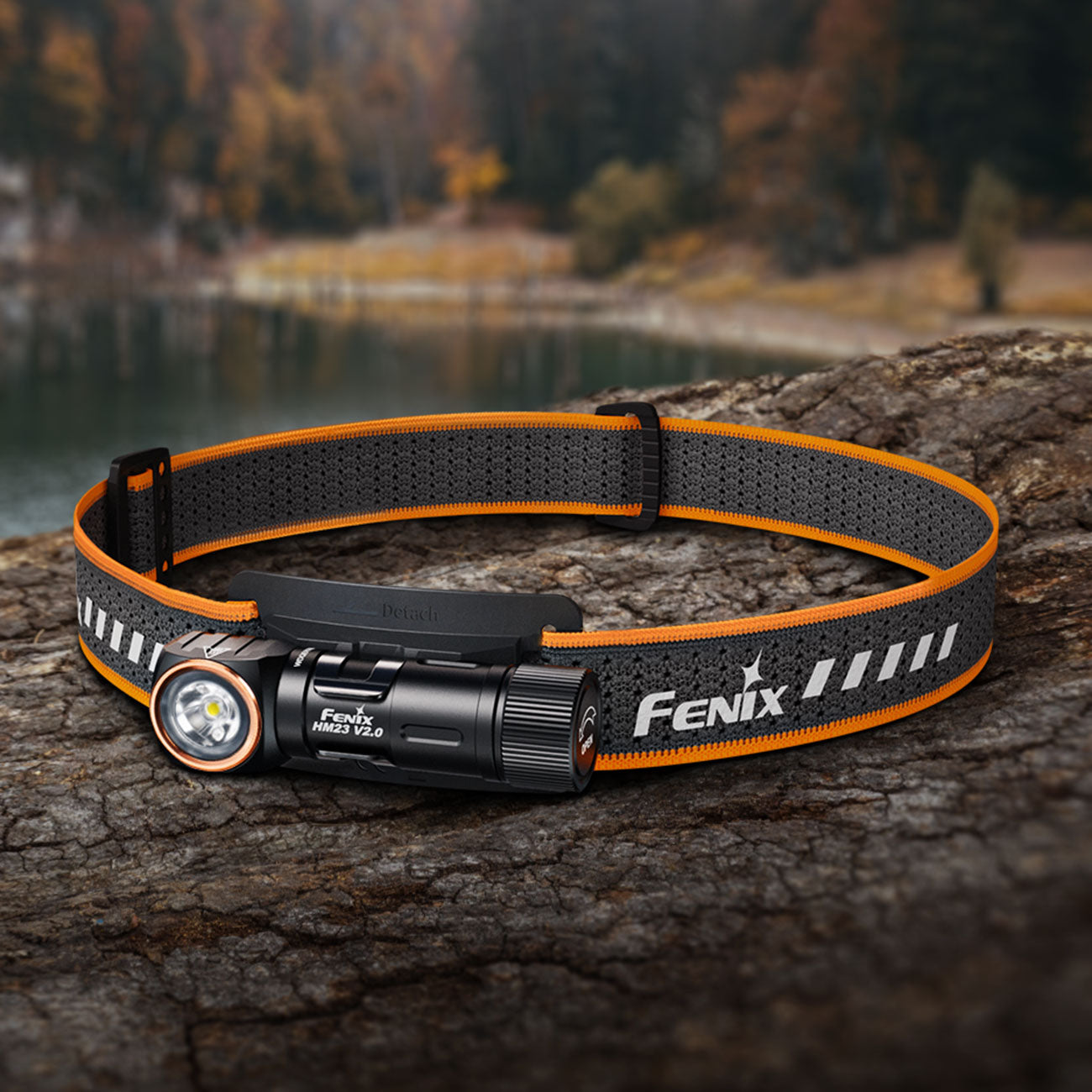 Fenix HM23 V2.0 LED Stirnlampe 300 Lumen, kompakt, magnetische Endkappe, Rotlicht
