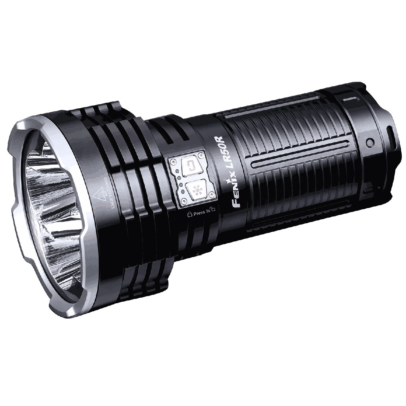 Fenix LR50R LED Taschenlampe 12000 Lumen, 950m Leuchtweite, Suche, Rettung, Akkupack – Detailansicht