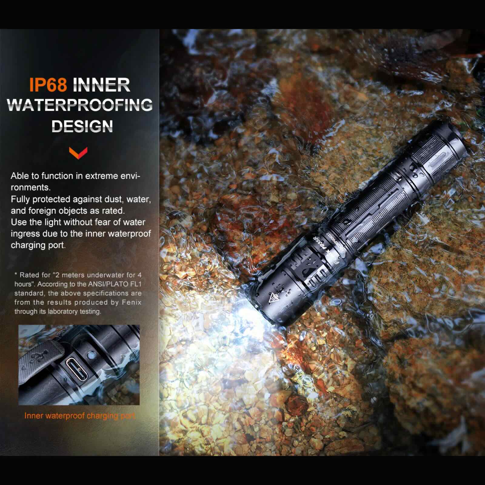 Fenix PD35R – Taktische Taschenlampe mit 1700 lm, 3400 mAh Akku & USB-C
