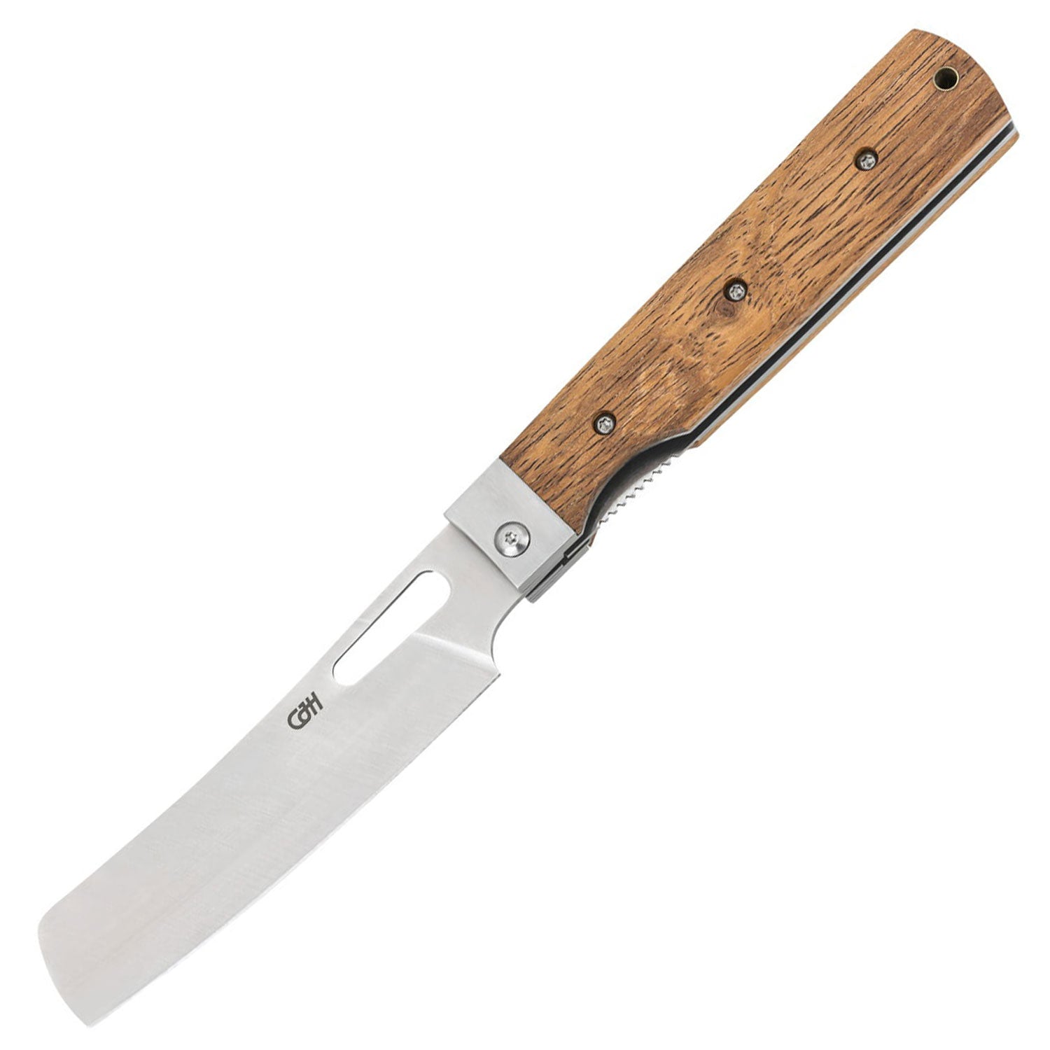 Herbertz CJH Camping-Kochmesser – Taschenmesser mit Tagayasanholz-Griffschalen