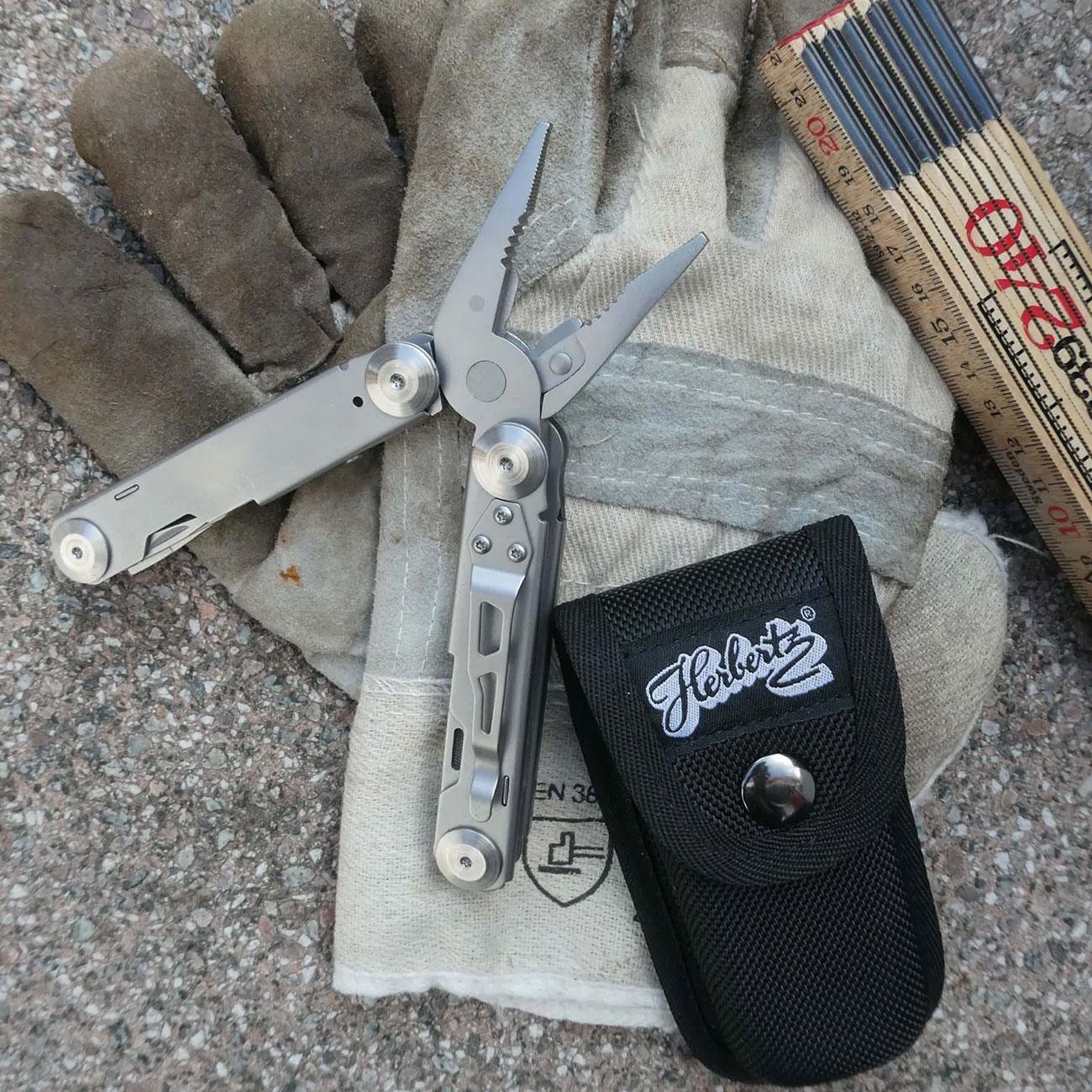 Herbertz Selektion Multitool mit Nylon-Etui