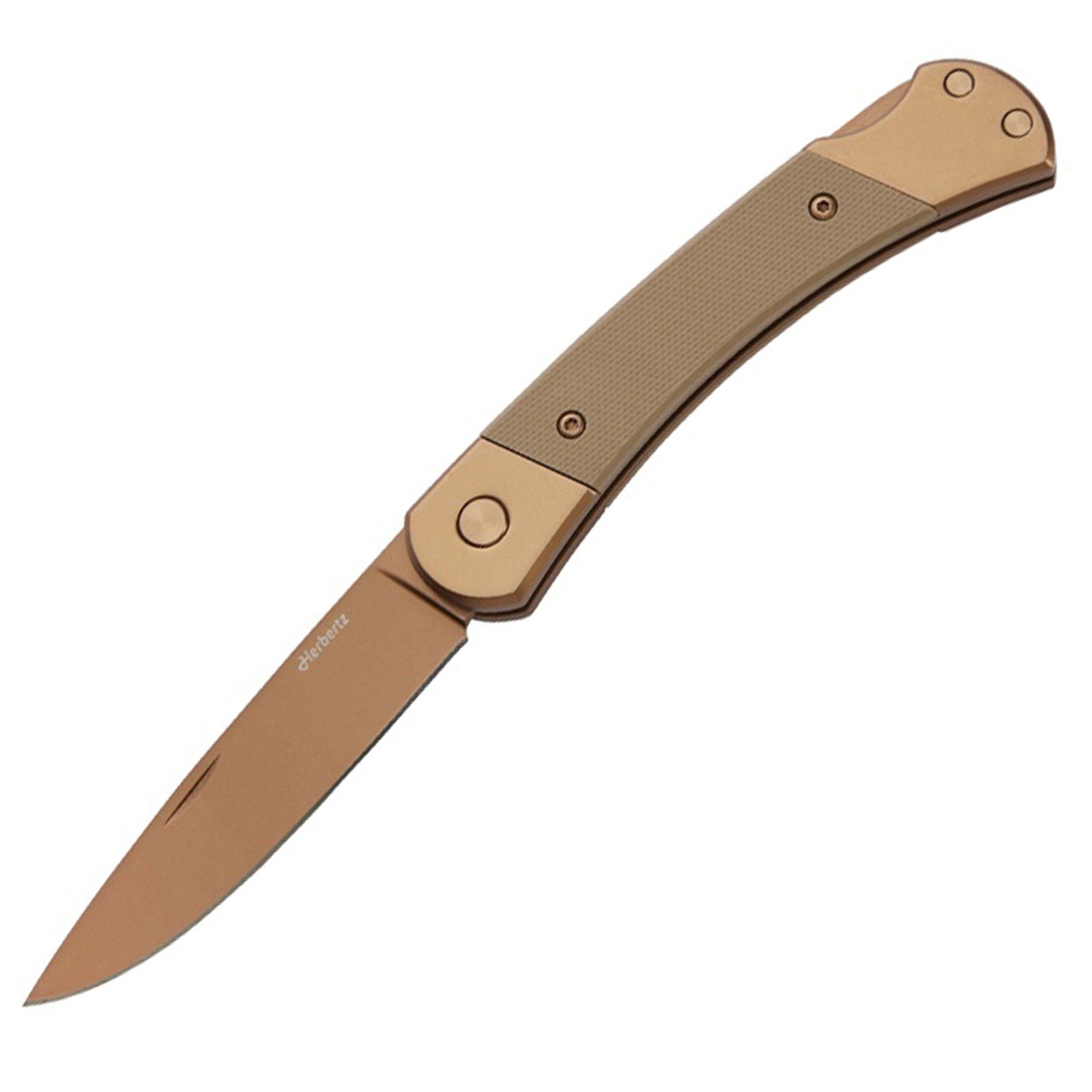 Herbertz Rosengold D2 Taschenmesser mit Titanbeschichtung