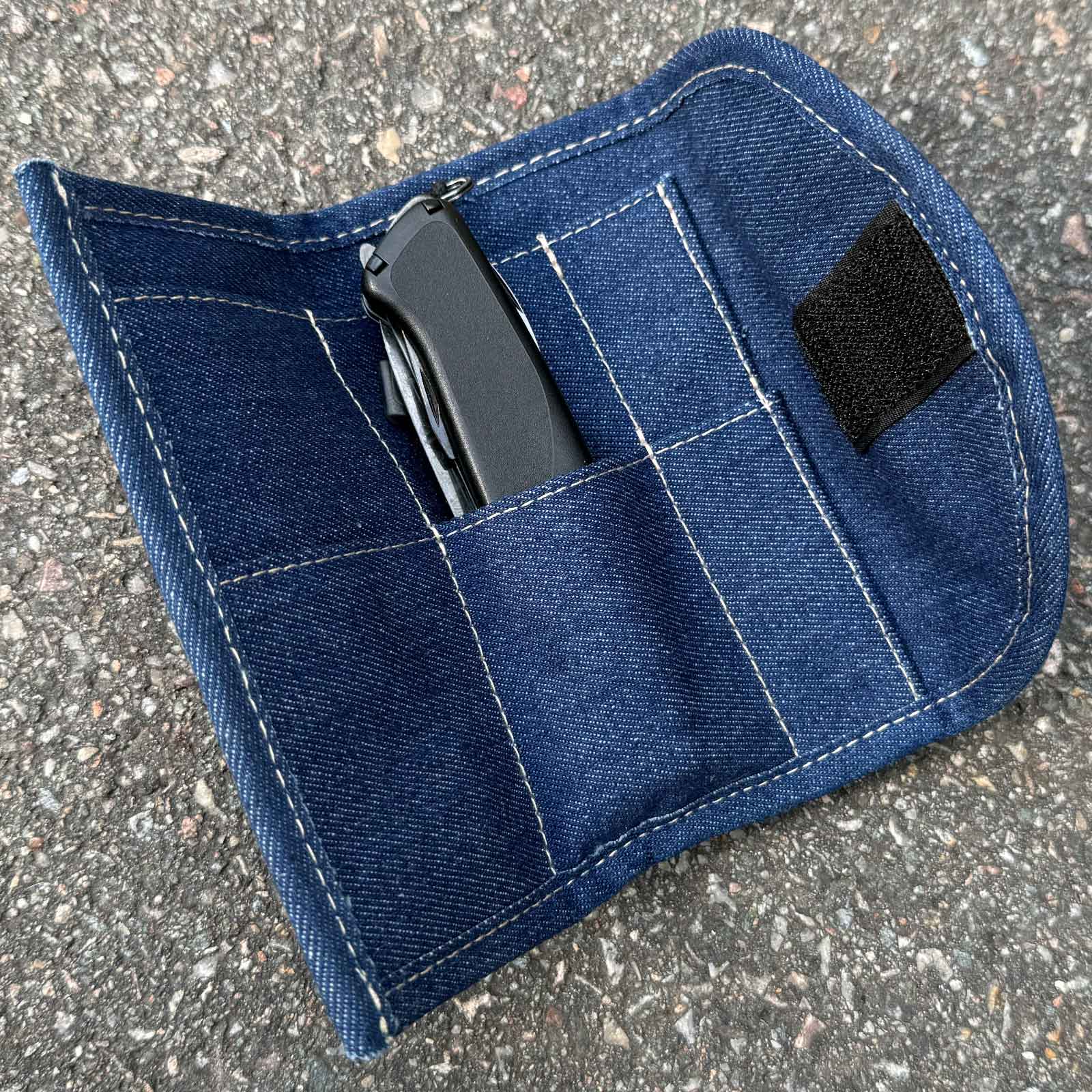Kizer Denim R EDC Knife Roll – Messeretui aus Denim, 15 cm