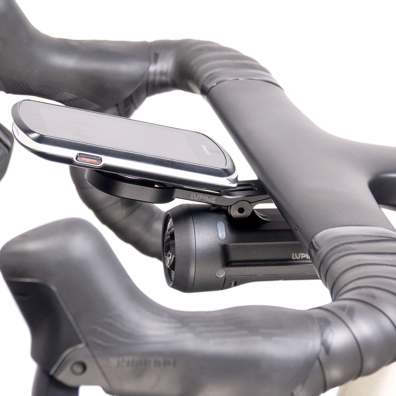 Lupine Aero Cockpit Halterung für Wahoo mit GoPro Aufnahme – Fahrradlicht mit StVZO-Zulassung