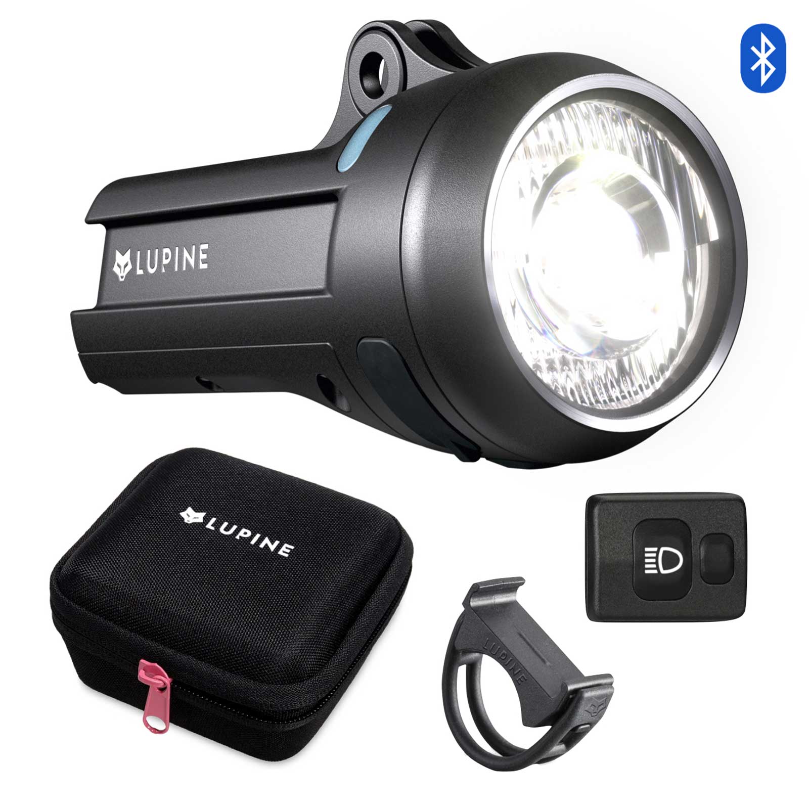 Lupine SL Grano F – StVZO Frontlicht mit Fernlicht, 1100 lm, BT Fernbedienung