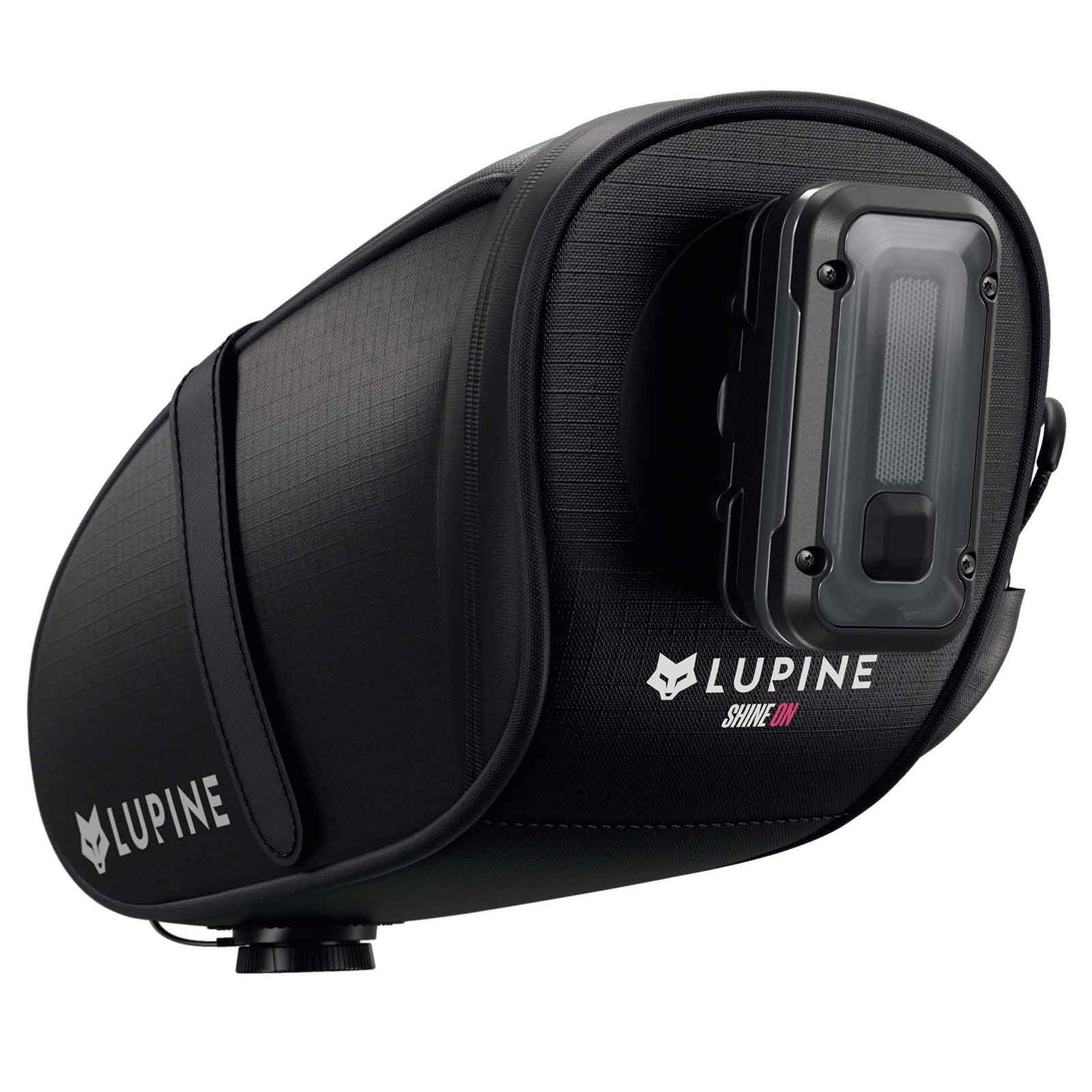 Lupine UFO StVZO – Satteltasche 0,8 l inkl. Rotlicht Pro & Garmin-Aufnahme