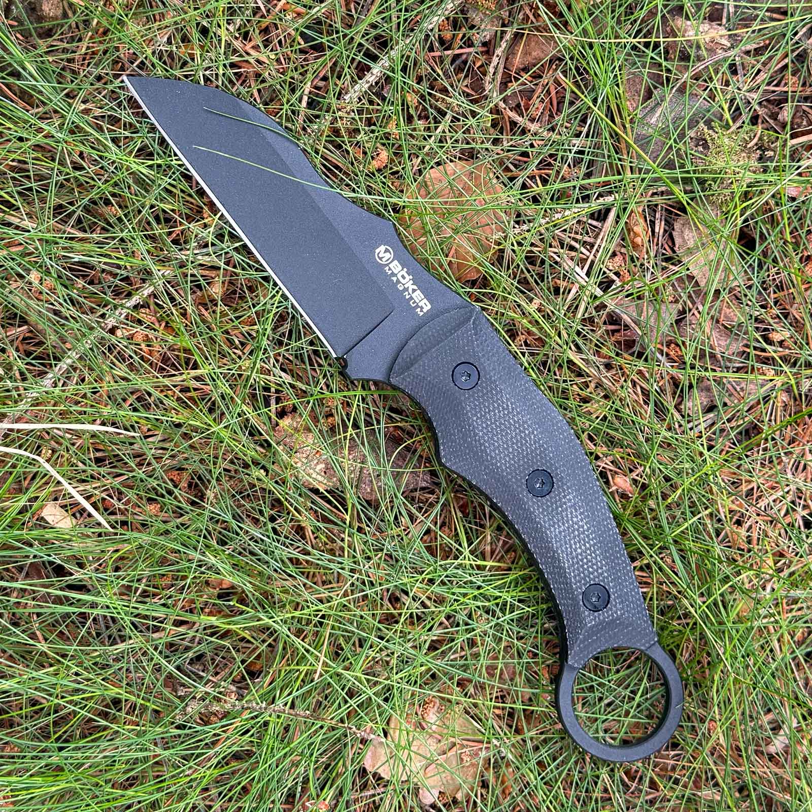 Magnum Straight Karambit – feststehendes Outdoormesser mit Micarta & Kydexscheide – Produktbild