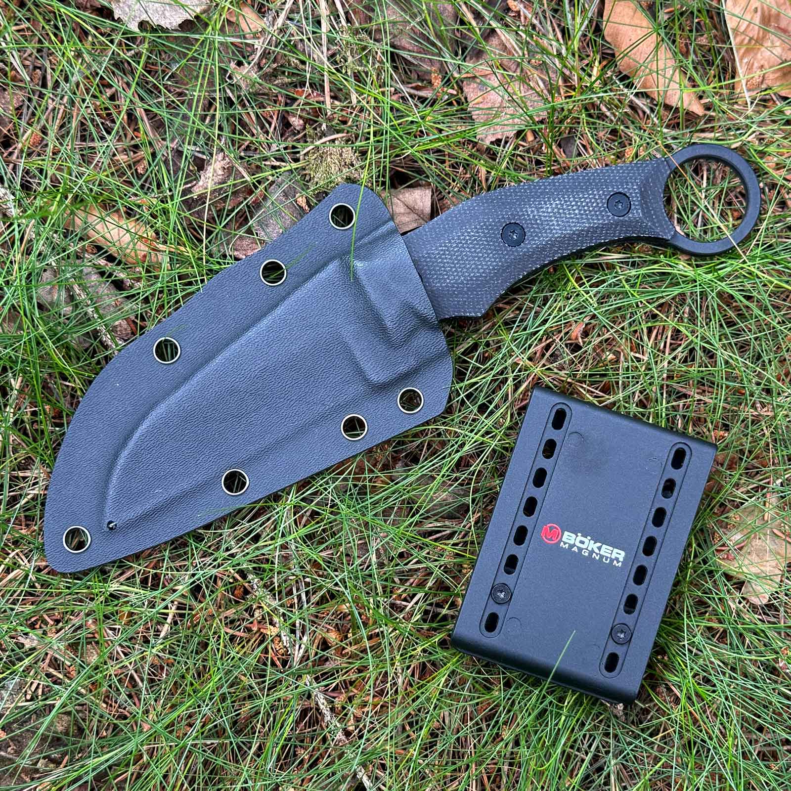 Magnum Straight Karambit – feststehendes Outdoormesser mit Micarta & Kydexscheide – Produktbild