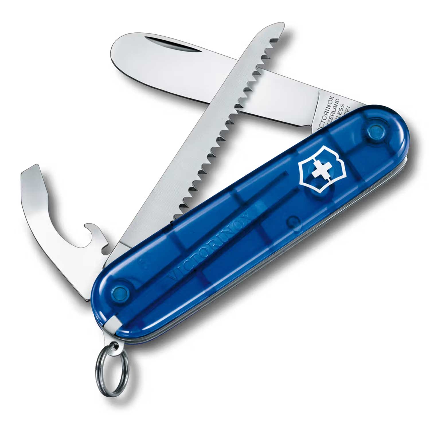 My First Victorinox – Sicheres Kinder-Taschenmesser mit 9 Funktionen in Blau