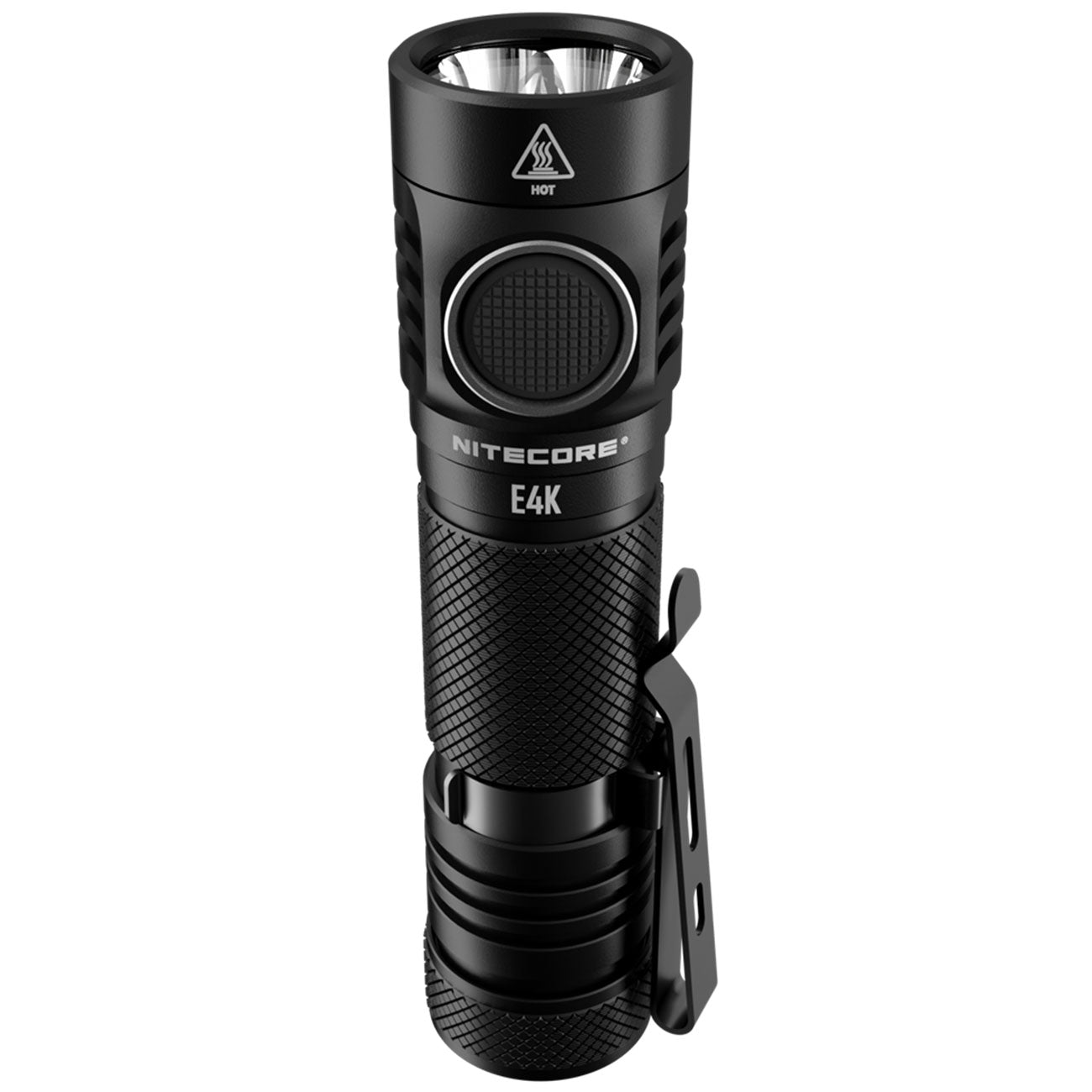 Nitecore E4K LED Taschenlampe 4400 Lumen USB-C Akku Wiederaufladbar Ultrakompakt – Detailansicht