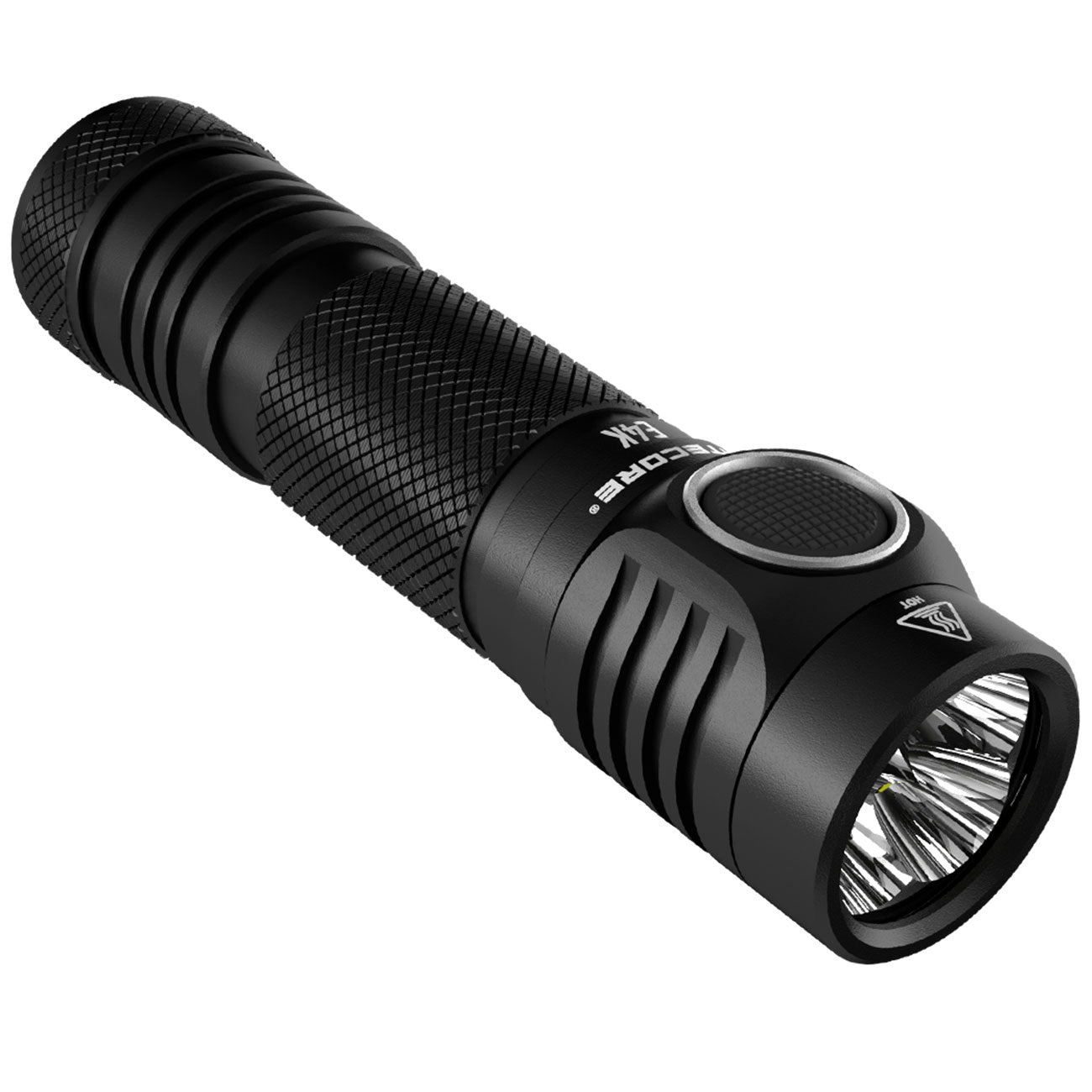 Nitecore E4K LED Taschenlampe 4400 Lumen USB-C Akku Wiederaufladbar Ultrakompakt – Detailansicht