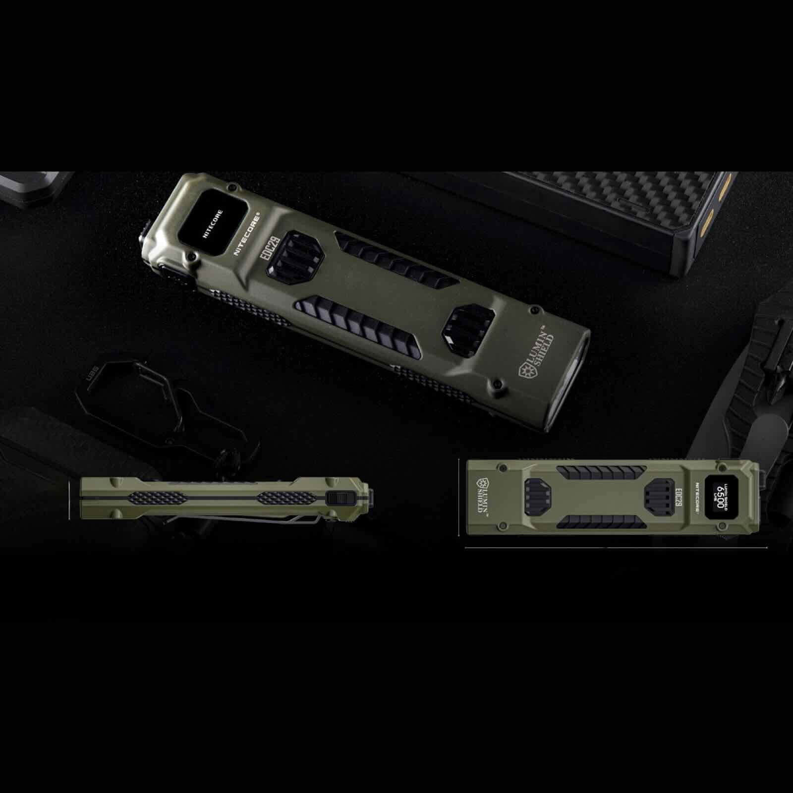 Nitecore EDC29 Olivgrün – EDC-Taschenlampe mit 6500 lm & USB-C (Sonderedition)