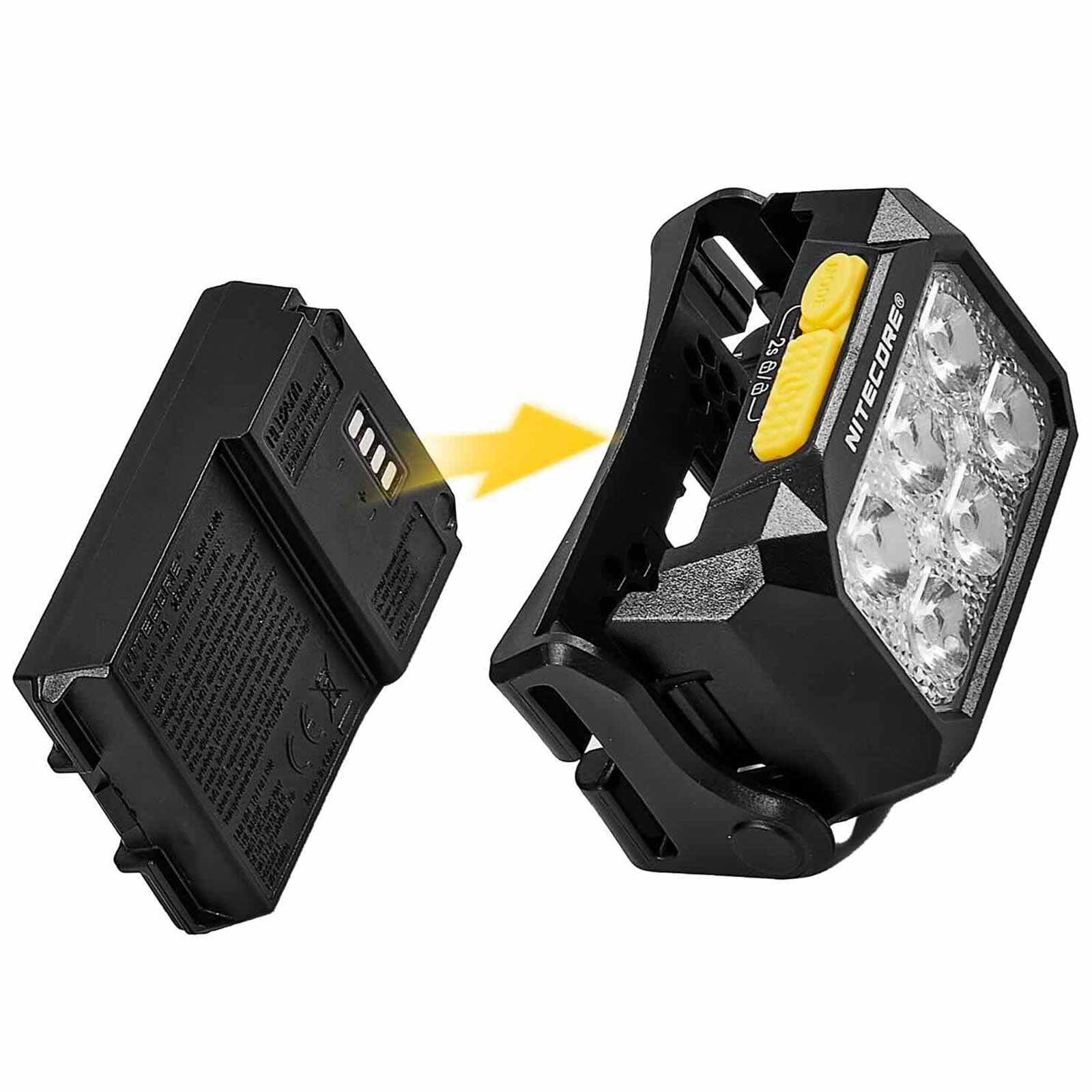 Nitecore HA29 UHE – Stirnlampe mit 3 Lichtfarben, 1200 lm, Rotlicht, USB-C Akku