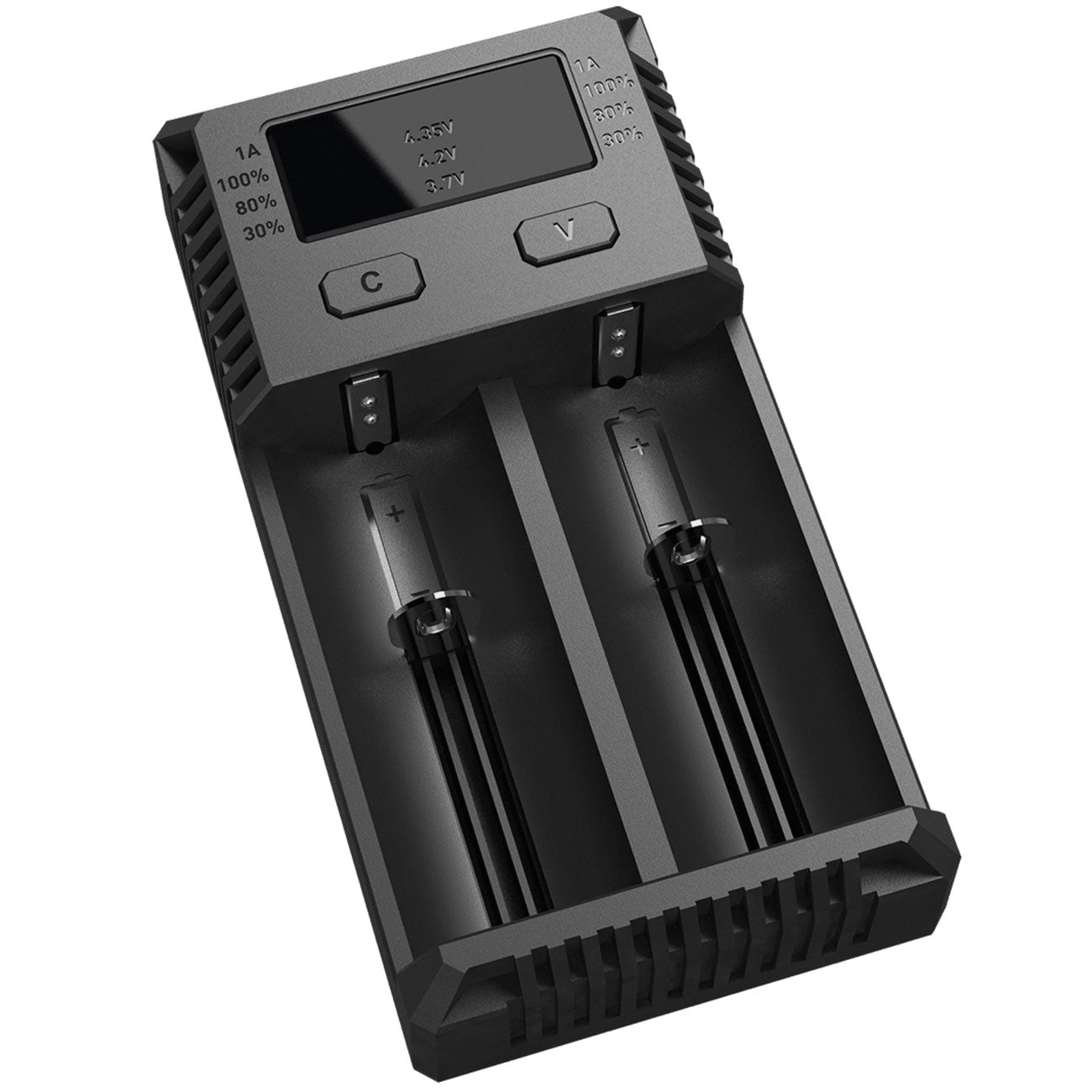 Nitecore NEW i2 2-Schacht Ladegerät 230V / 12V für Li-Ion und Ni-MH Akkus