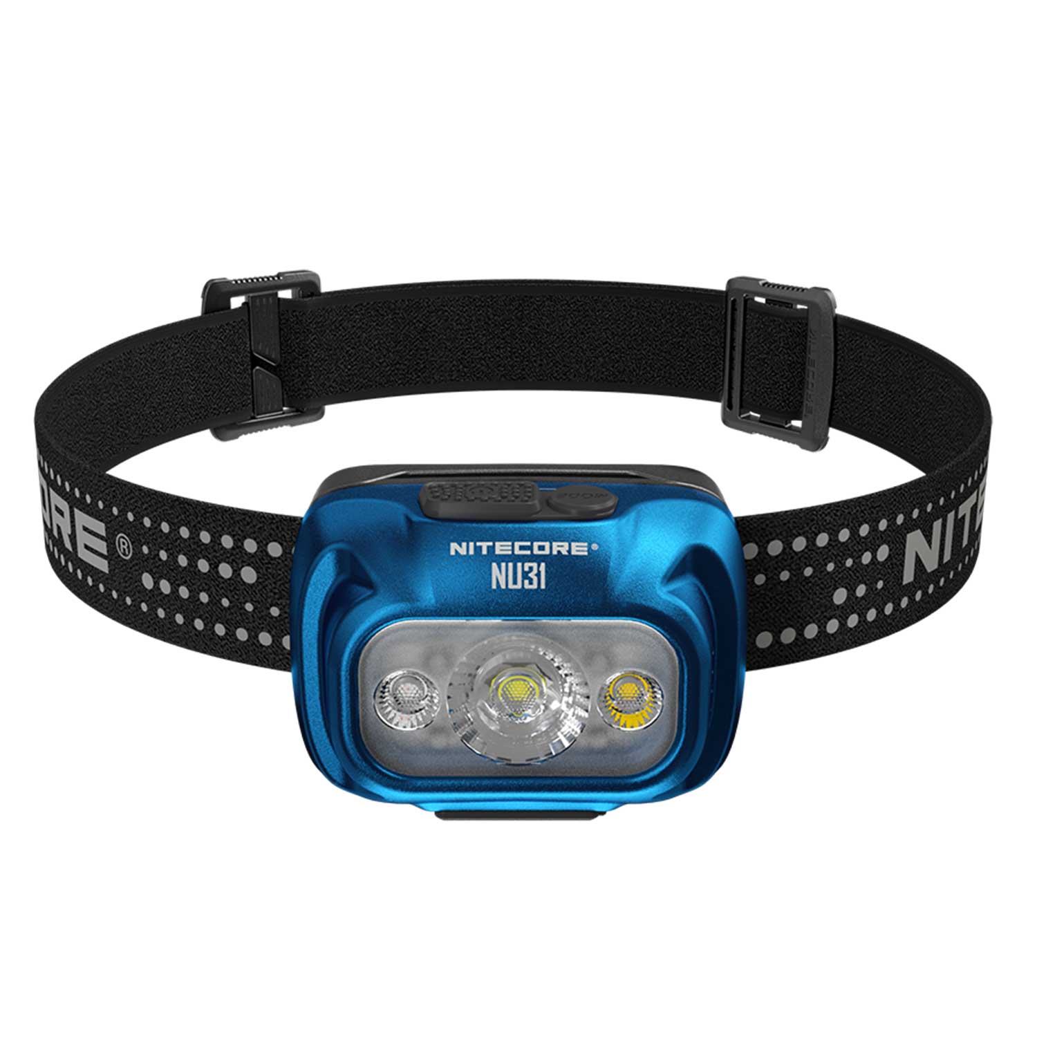 Nitecore NU31 - Leichte LED Stirnlampe 550 Lumen mit Akku und USB-C – Detailansicht