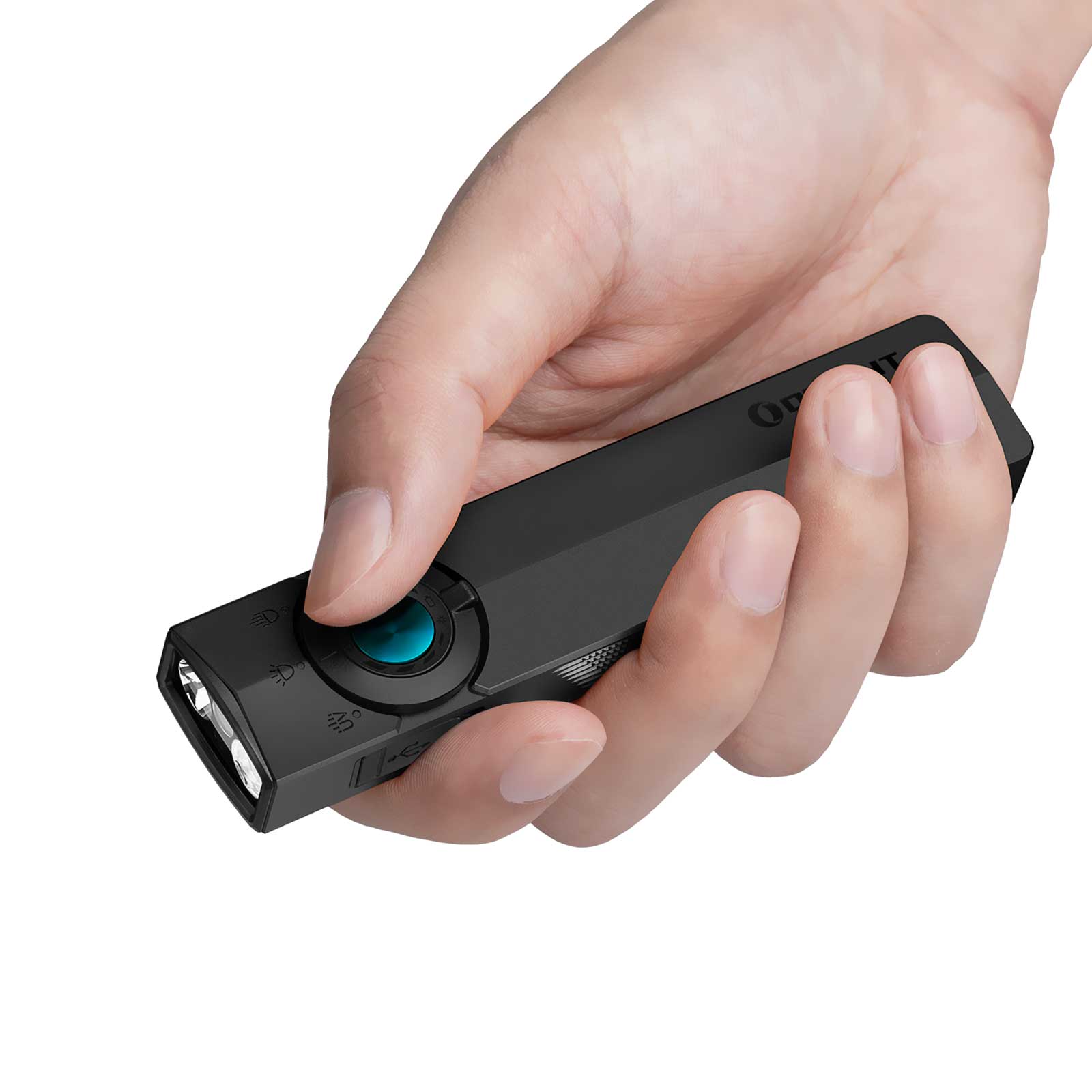 Olight ArkPro EDC-Taschenlampe - Größe in der Hand