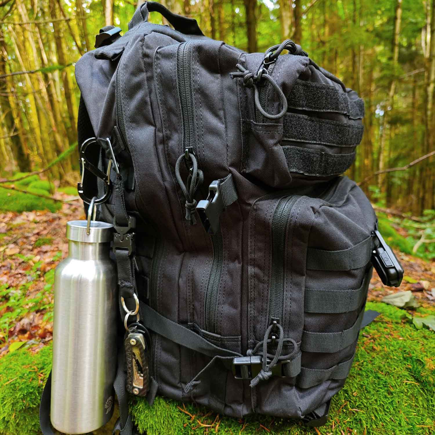 Origin Outdoors Mountain Pack – 45 L Rucksack mit MOLLE-System schwarz – Detailansicht