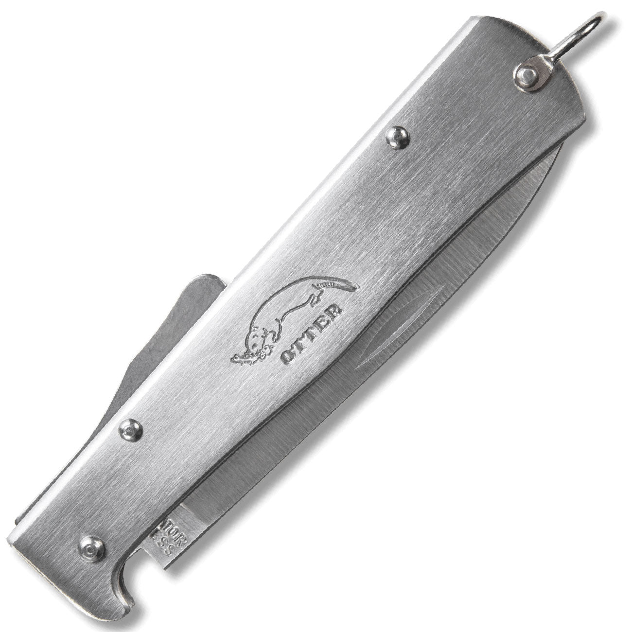 Otter Mercator Clip Edelstahl Taschenmesser, rostfreie Klinge (10-836 rg R) – Detailansicht