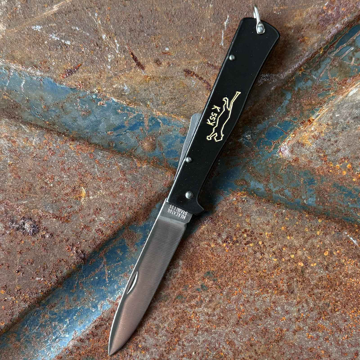 Otter Mercator K55K Katze – Taschenmesser mit rostfreier Klinge (10-426 rg RK) – Detailansicht