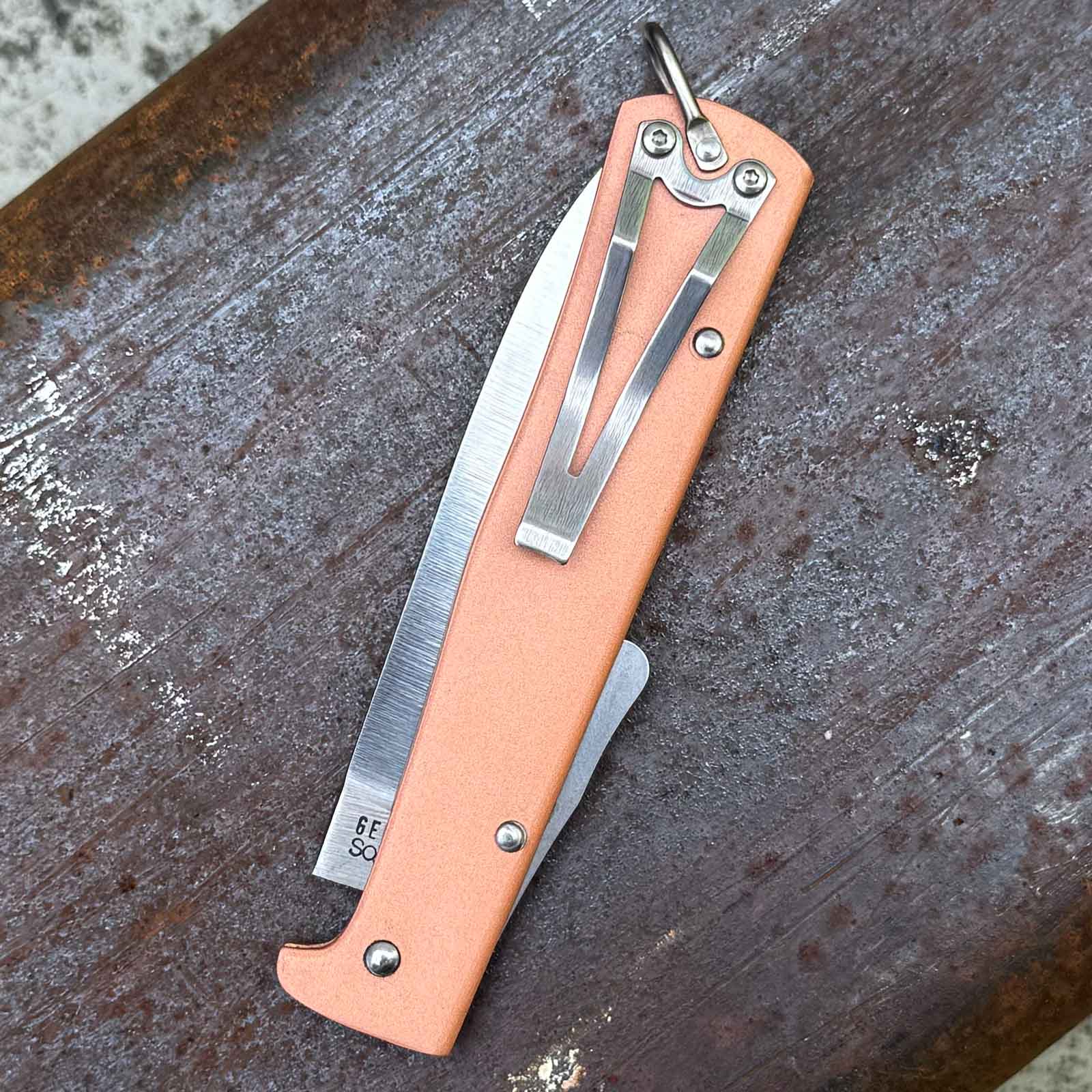 Otter Mercator Kupfer Clip Taschenmesser Kohlenstoff-Stahl C75 (10-636 rg)