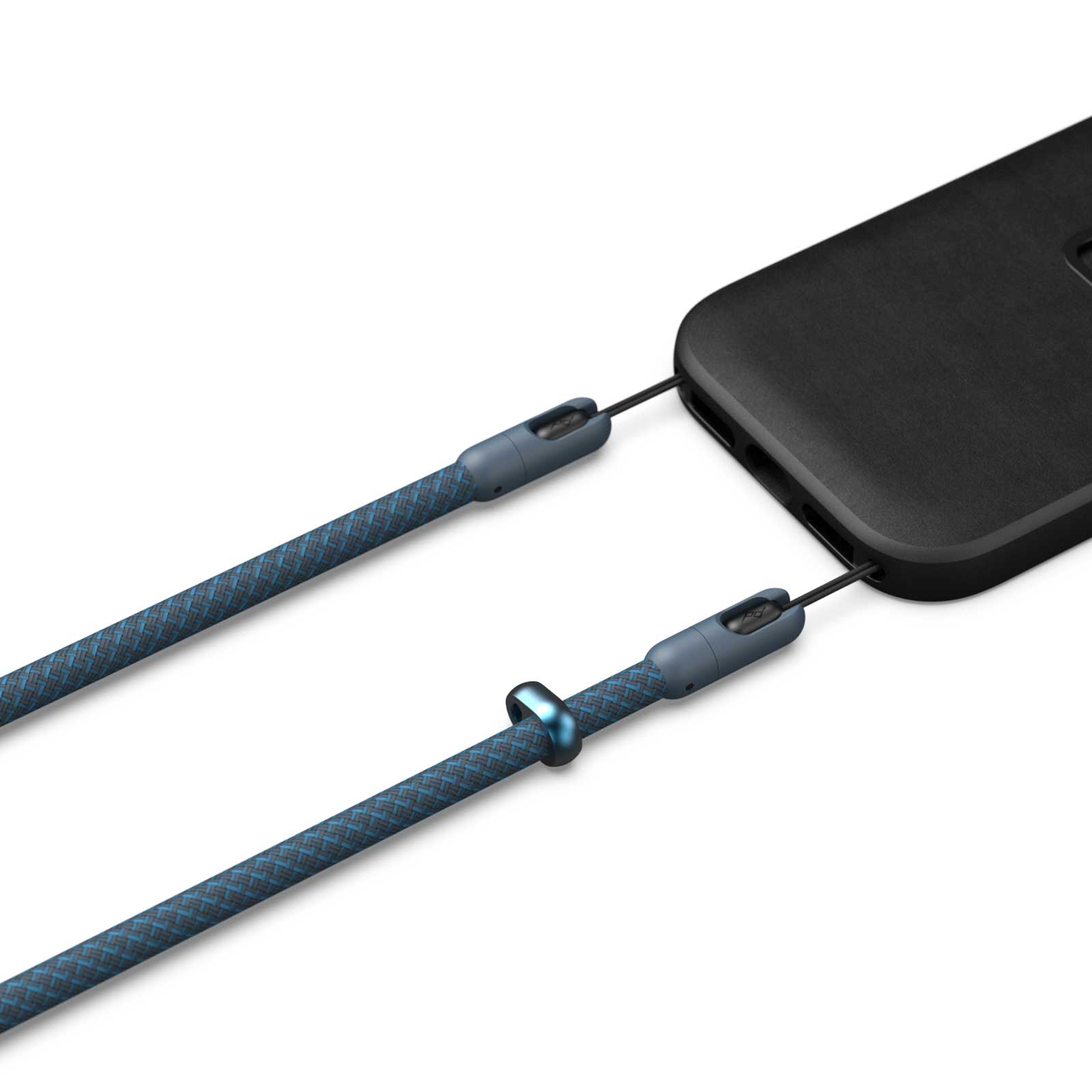 Peak Design Mobile Crossbody Strap - Ocean blau Detailansicht Farbe und Material