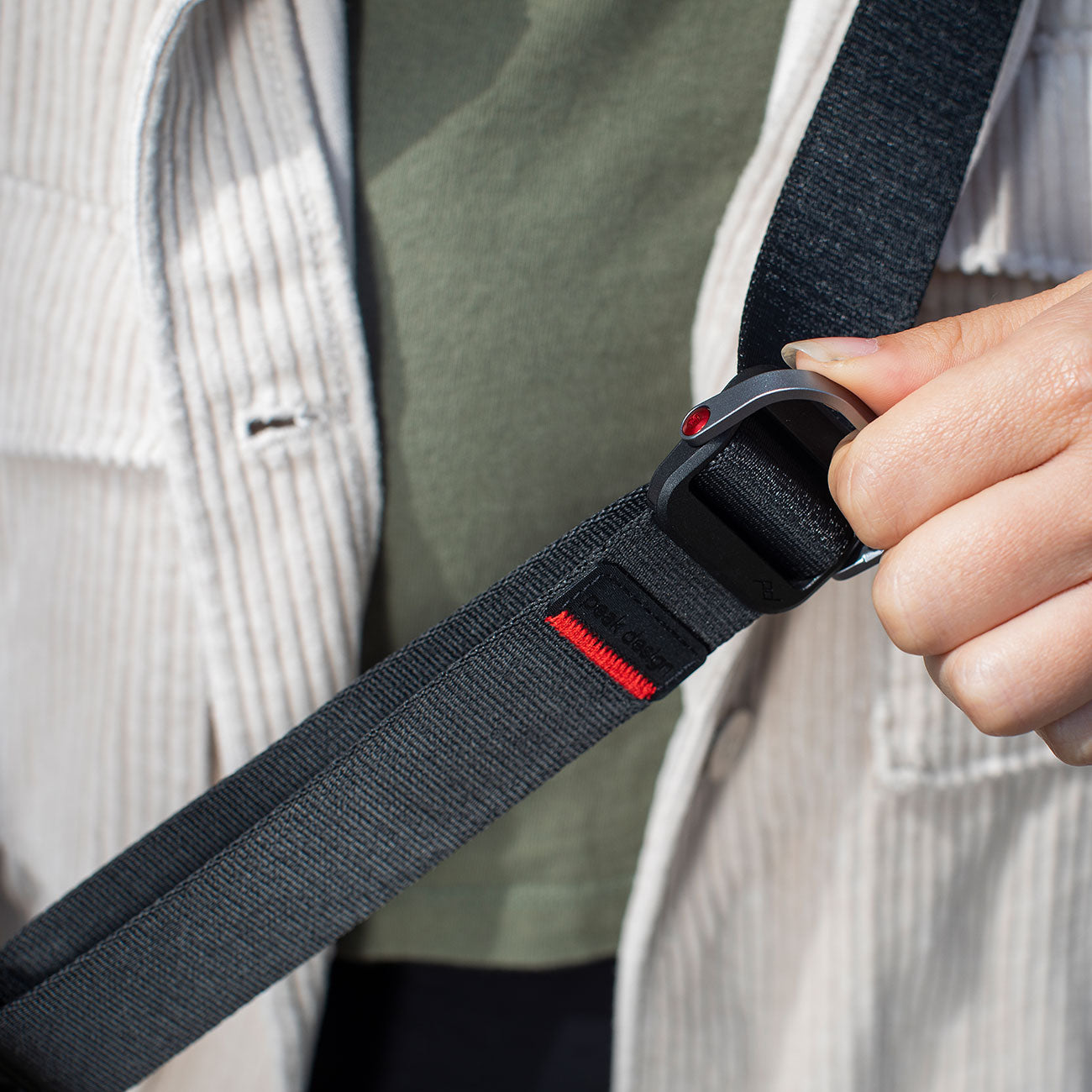 Peak Design Slide Lite – Kameragurt für DSLR & Systemkamera 3 – Schwarz schwarz verstellbar