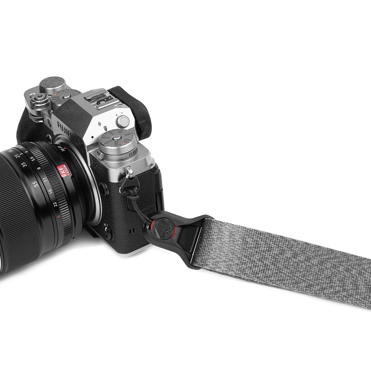 Peak Design Slide Lite - Kameragurt für DSLR und Systemkameras Ash (hellgrau) – Farbvariante grau, Gurt und Tragesystem – Detailansicht 2