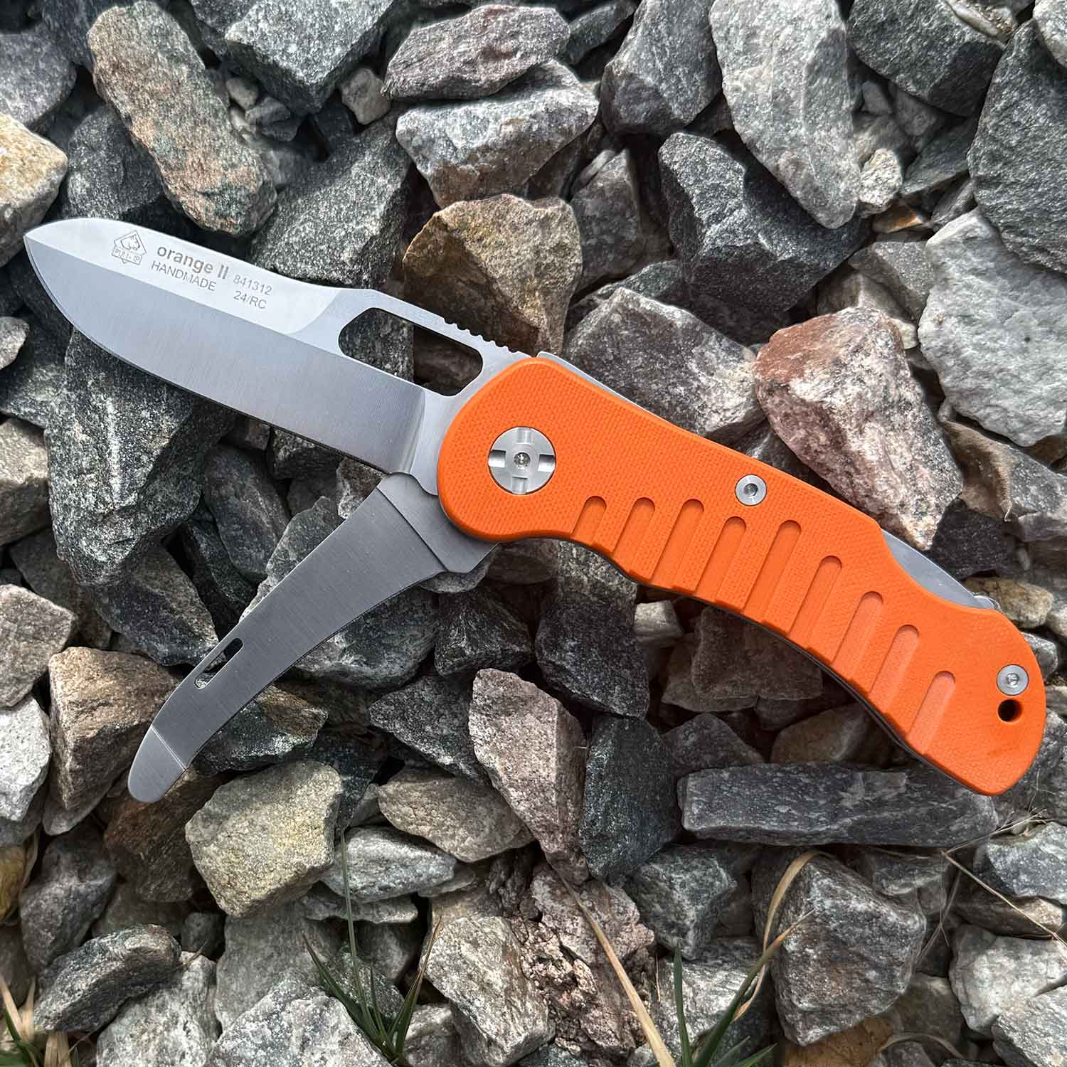 PUMA IP Jagdtaschenmesser orange II – Jagdmesser mit 2 Klingen