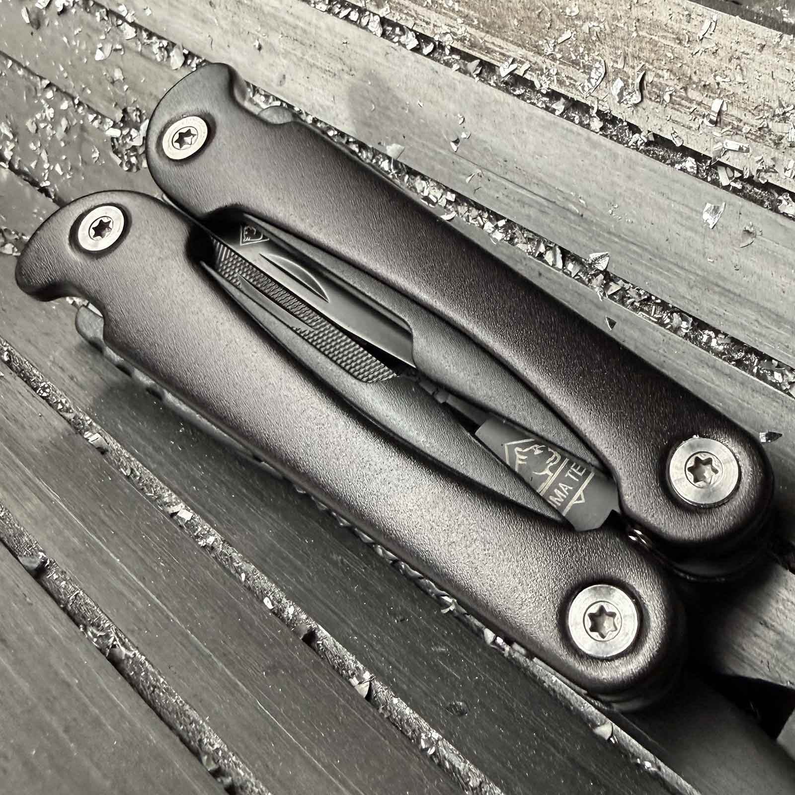PUMA TEC BlackTrek – kompaktes Multitool – Schwarz schwarz 2026