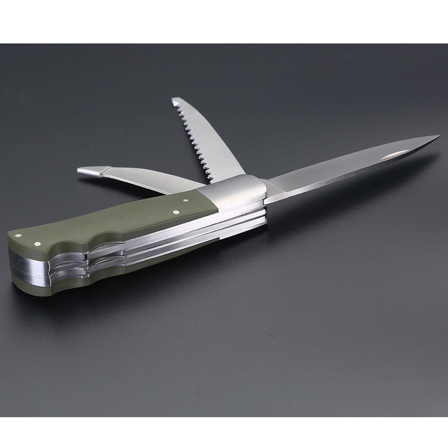 Puma TEC Jagdtaschenmesser mit Säge und Aufbrechklinge inkl. Lederetui
