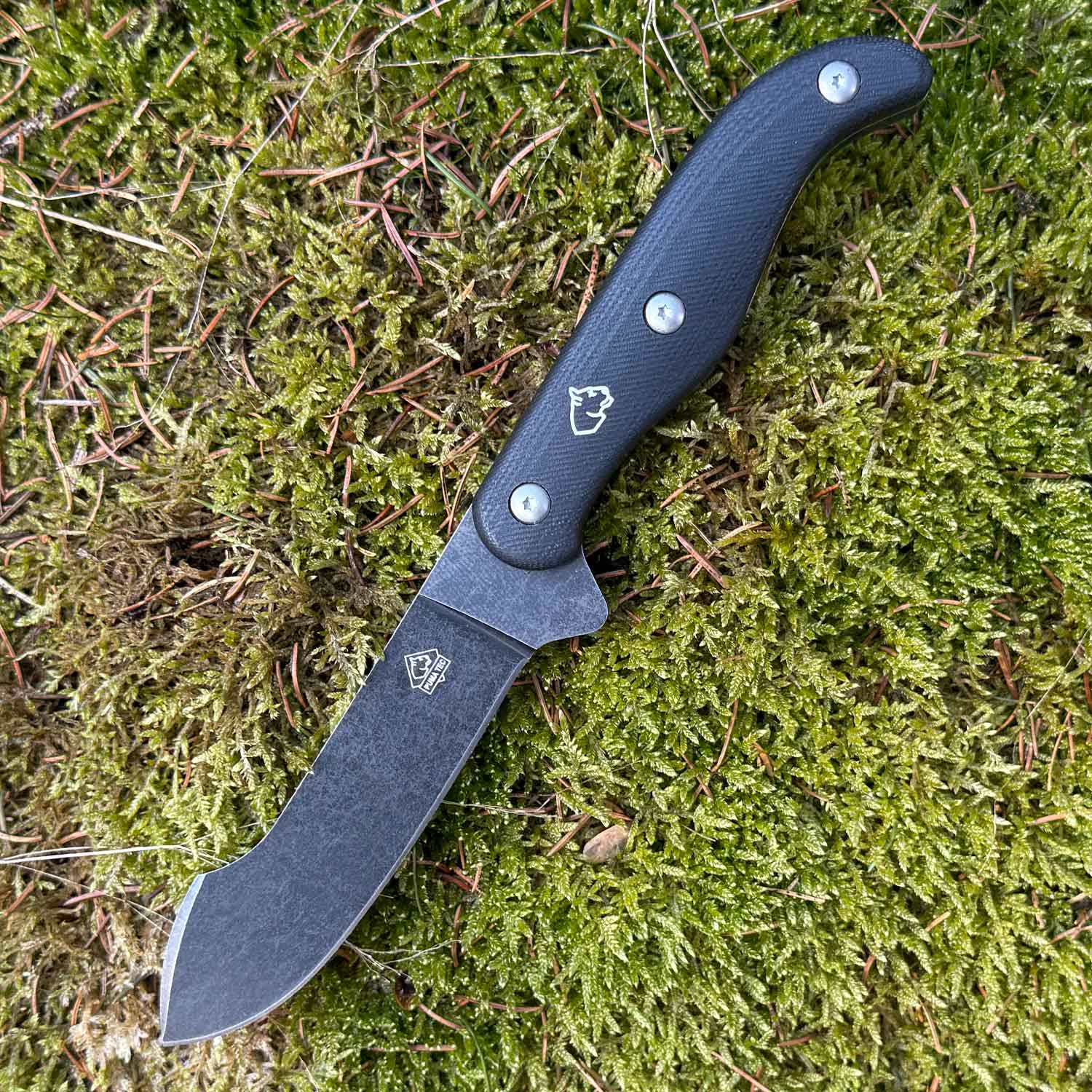 Puma TEC Predator G10 - Outdoormesser schwarz mit fester Klinge