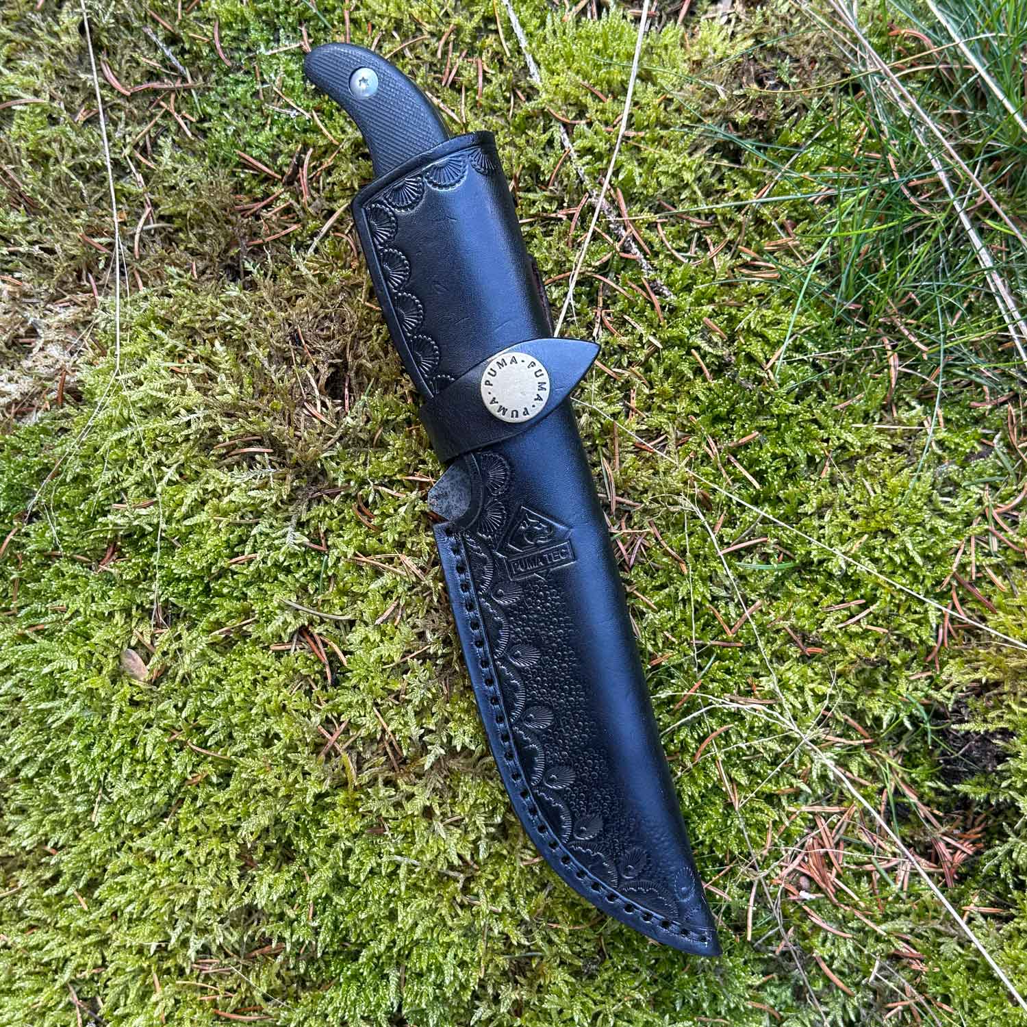Puma TEC Predator G10 - Messer in edlem Lederetui