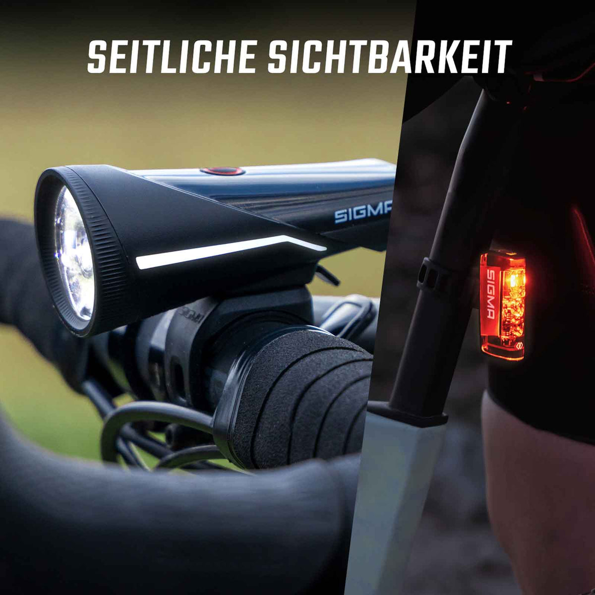 Sigma Aura 100 Link & Hiro 50 Link – Fahrradlicht-Set mit Bremslicht & StVZO