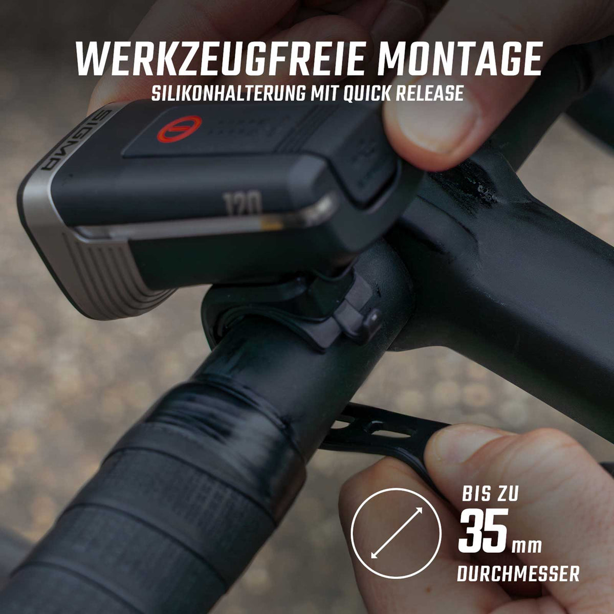 Sigma Aura 120 Link & Reco 80 Link – Fahrradlicht-Set mit Radar & StVZO