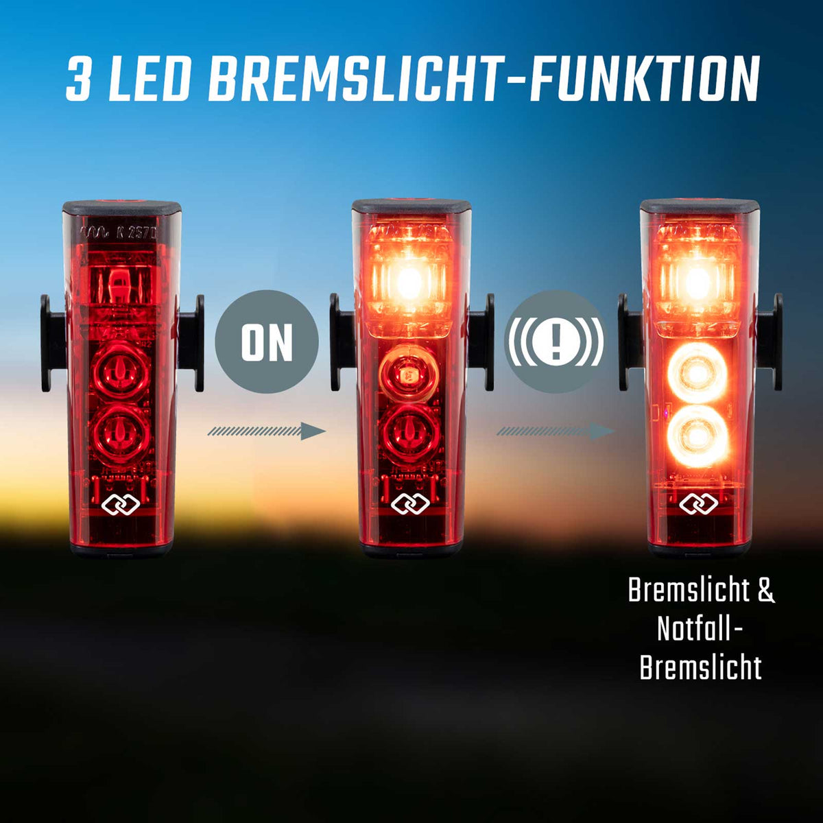 Sigma Hiro 50 Link – Akku-Fahrradrücklicht mit Bremslicht, USB-C & StVZO